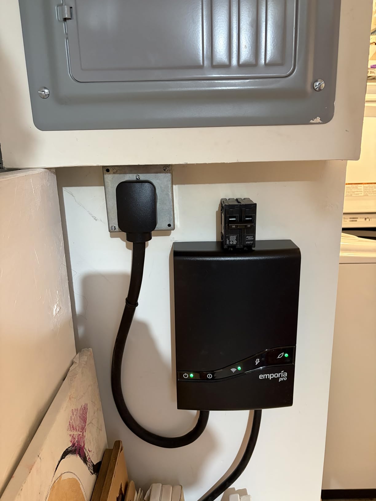 EMPORIA Pro Level 2 EV Charger with PowerSmart, Compatible with Tesla/NACS Vehicles - 48 amp Fast EV Charger for Home - 240v Electric Vehicle Charging Station - 25' Charging Cable customer photo 2