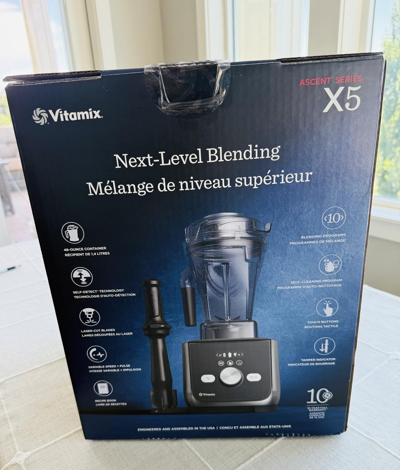 Vitamix Ascent X5 Professional-Grade Blender, 10 Programs, Brushed Stainless | 48 oz. Container, Kitchen Appliance for Smoothies, Soups and More, Pulse, Variable Speed, Self-Cleaning Program, SELF-DETECT customer photo 2