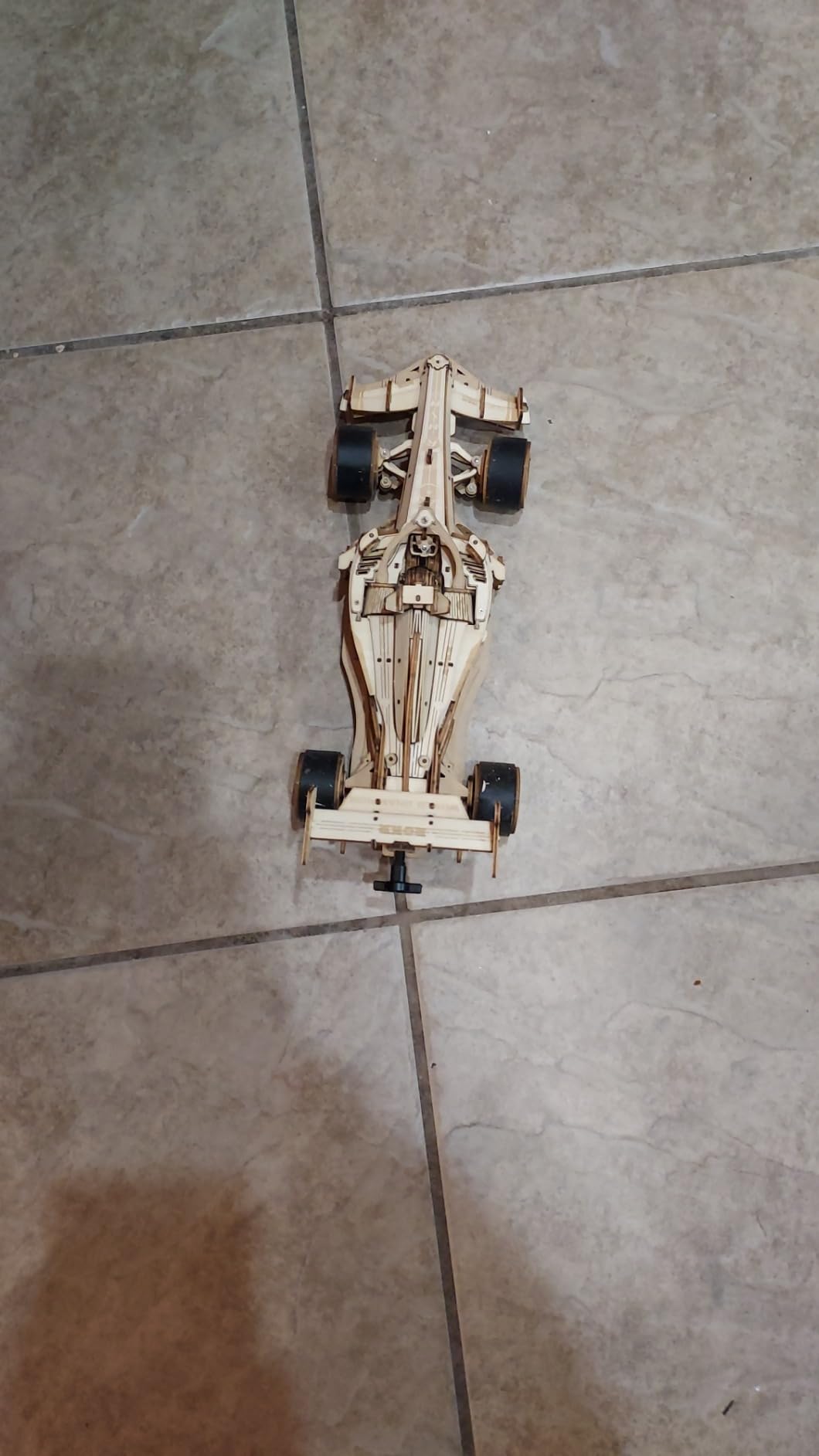 ROKR 3D Wooden Puzzle 1:18 Scale Formula Racing Cars, Wind up Toys Model Car Kits for Adults to Build, Ideal Hobby Gift for Boys and Men Desk Decor Display customer photo 2