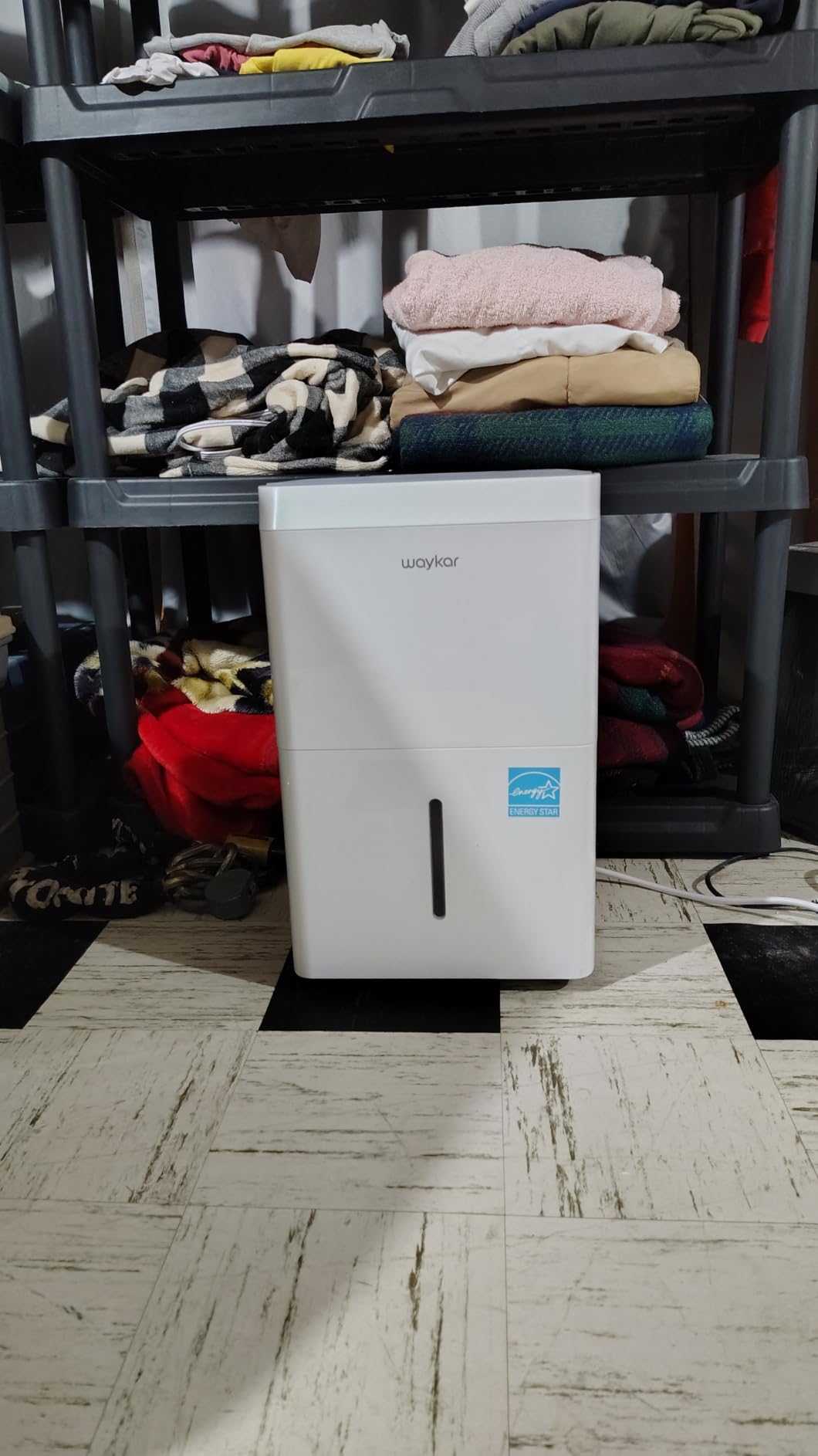 Waykar 6000 Sq.Ft Energy Star Dehumidifier for Basement & Home, 120 Pint/Day with Drain Hose & Tank, Ultra Quiet (40 dB), Smart Auto Comfort Mode | Temperature-Sensing Auto Mode, Auto-defrost, Continuous drainage support for large home, 30%-80% Smart Humidity Control customer photo 1