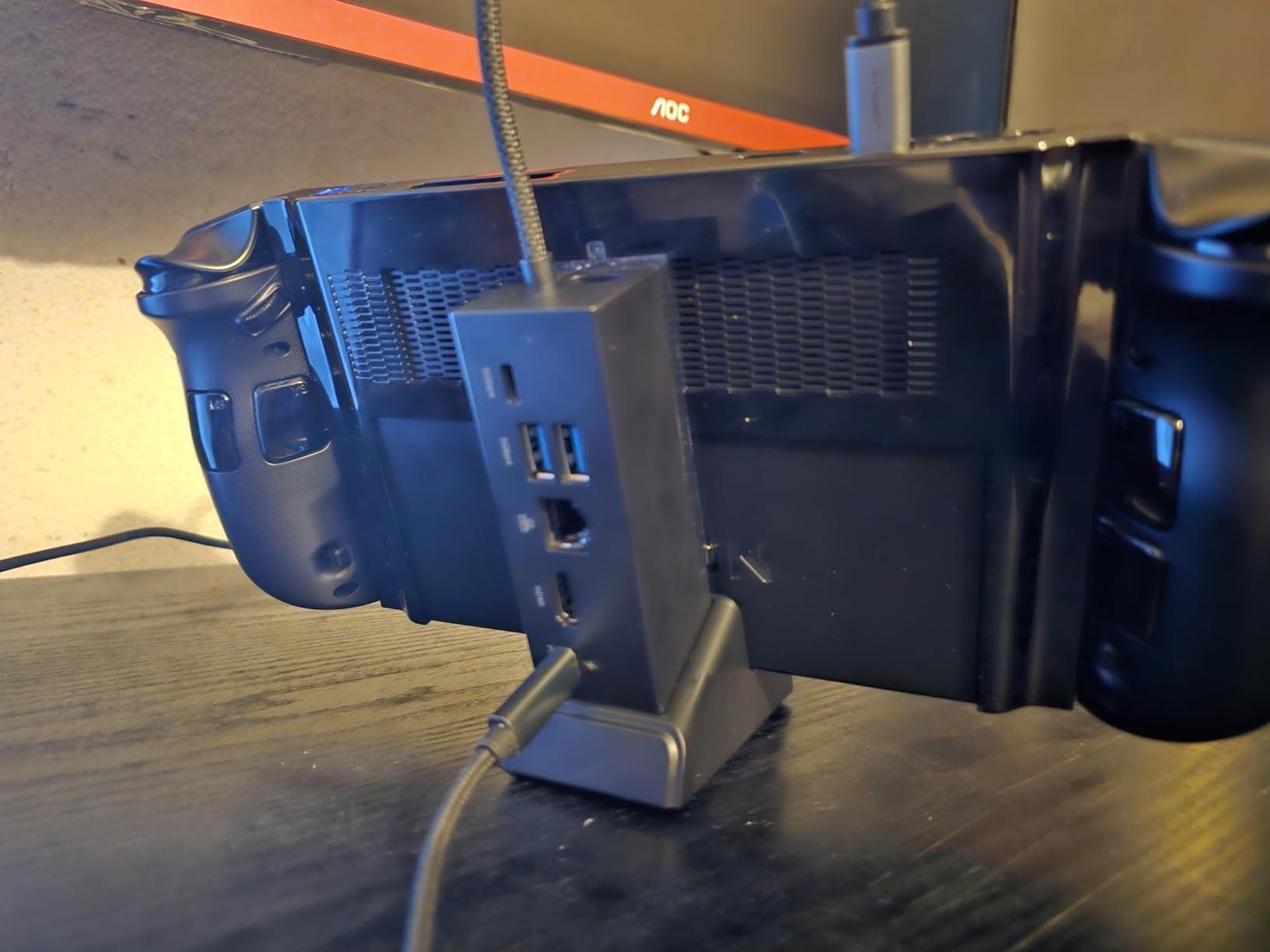 JSAUX Docking Station for ROG Xbox Ally X (2025)/ROG Ally X/ROG Ally/Steam Deck/Legion Go/Legion Go S, 6-in-1 Dock with HDMI 4K@120Hz, Gigabit Ethernet, USB A & USB C 3.2 Gen 1, 100W Charging - HB0609 customer photo 2