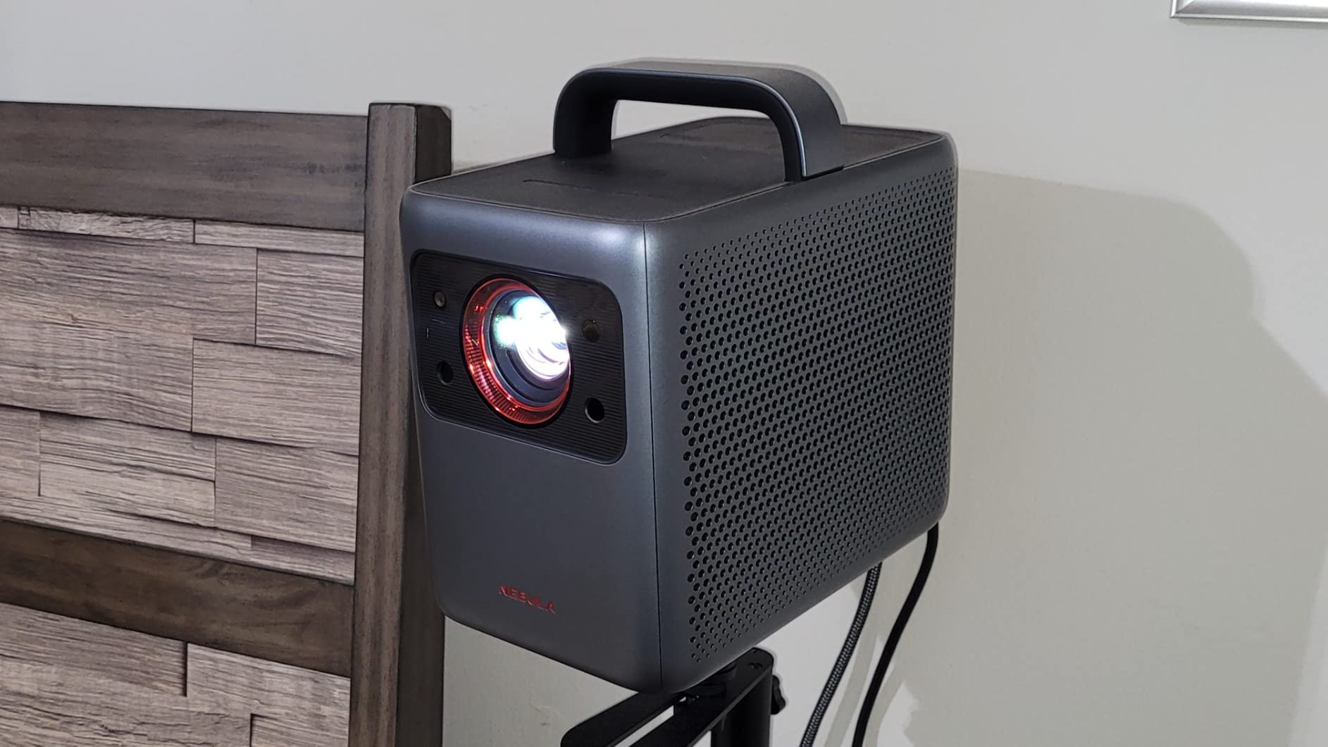 NEBULA Cosmos 4K SE Portable Projector, 1,800 ANSI Lumens, NebulaMaster, HybridBeam, Enhanced Image Quality, Google TV, Portable, 200
