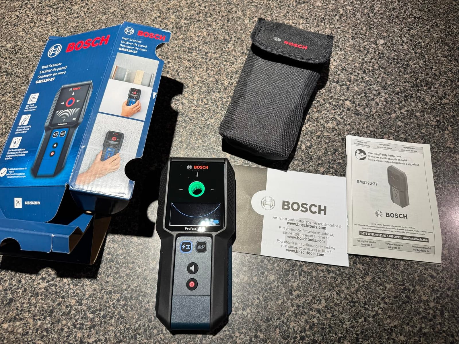 BOSCH GMS120-27 Professional Wall Scanner, Multi-Function Stud Finder, and Live Wire Detector for Electricians, Plumbers & Contractors, Wall Detector Scanner customer photo 2