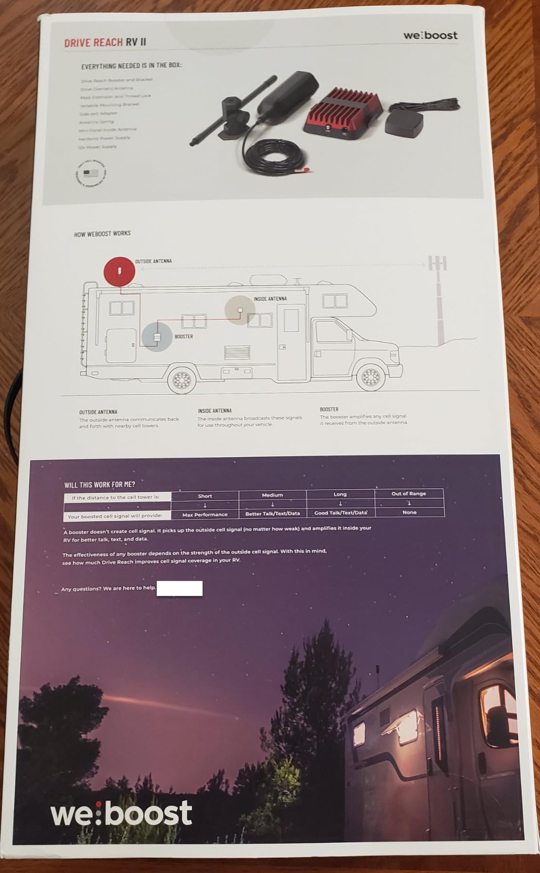 weBoost Drive Reach RV II - Cell Phone Signal Booster kit | Boosts 4G LTE & 5G for All U.S. Carriers - Verizon, AT&T, T-Mobile & More | Made in the U.S. | FCC Approved (Model 474061) customer photo 2