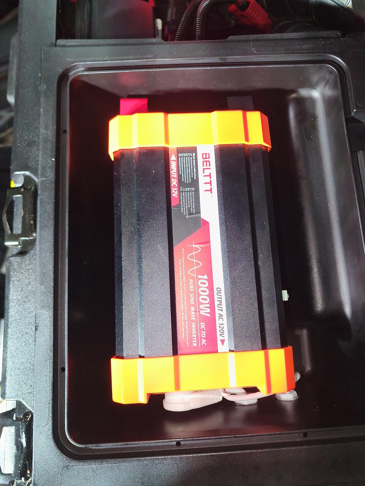 BELTTT 1000Watt Pure Sine Wave Inverter 12V DC to 120V AC, 2000W Peak | LCD Display, Dual AC Outlets, 5V 2.1A USB, Power Inverter for RV, Truck, Off-Grid Solar Inverter 12V to 110V Converter customer photo 2
