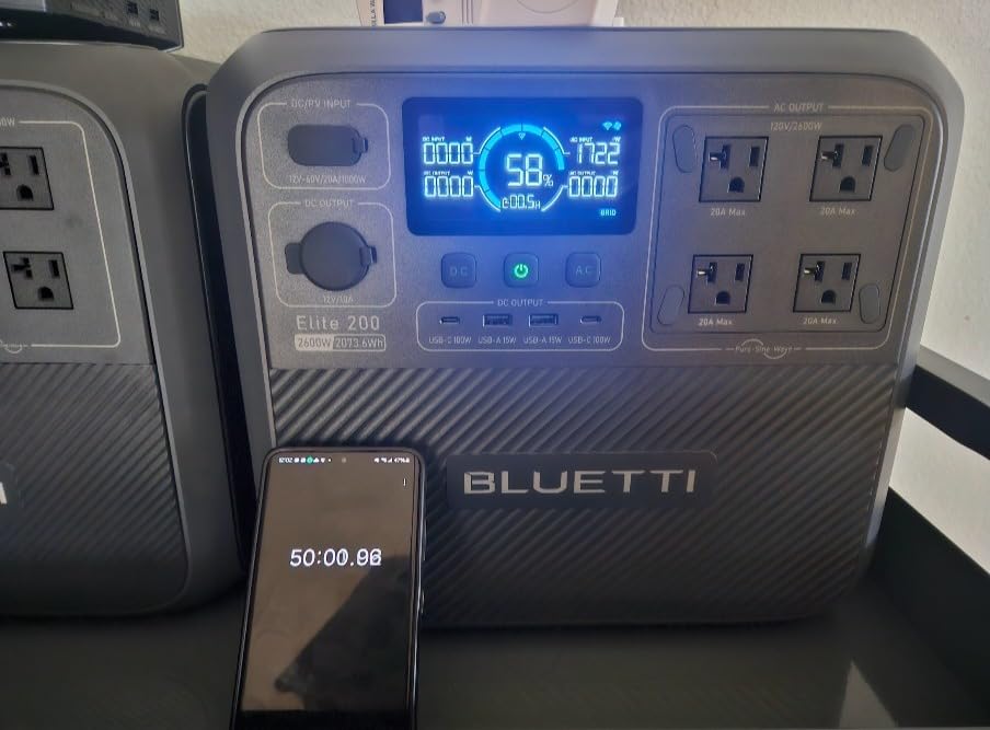 BLUETTI Elite 200 V2 Portable Power Station 2073.6Wh 2600W Solar Generator, Fast Charge in 50 Min for Camping, Off-grid, Emergency customer photo 2