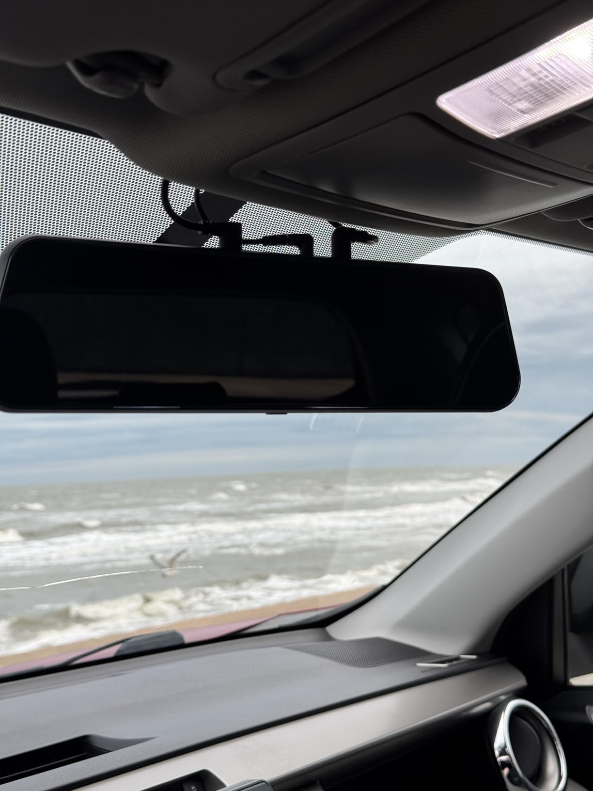 WOLFBOX G850 PRO 4K Mirror Dash Cam with ADAS and BSD, 64GB Card, 5.8GHz WiFi | Smart Rear View Mirror with Voice Control and Night Vision, 12 inches Camera Includes GPS, G-Sensor, Loop Recording customer photo 1