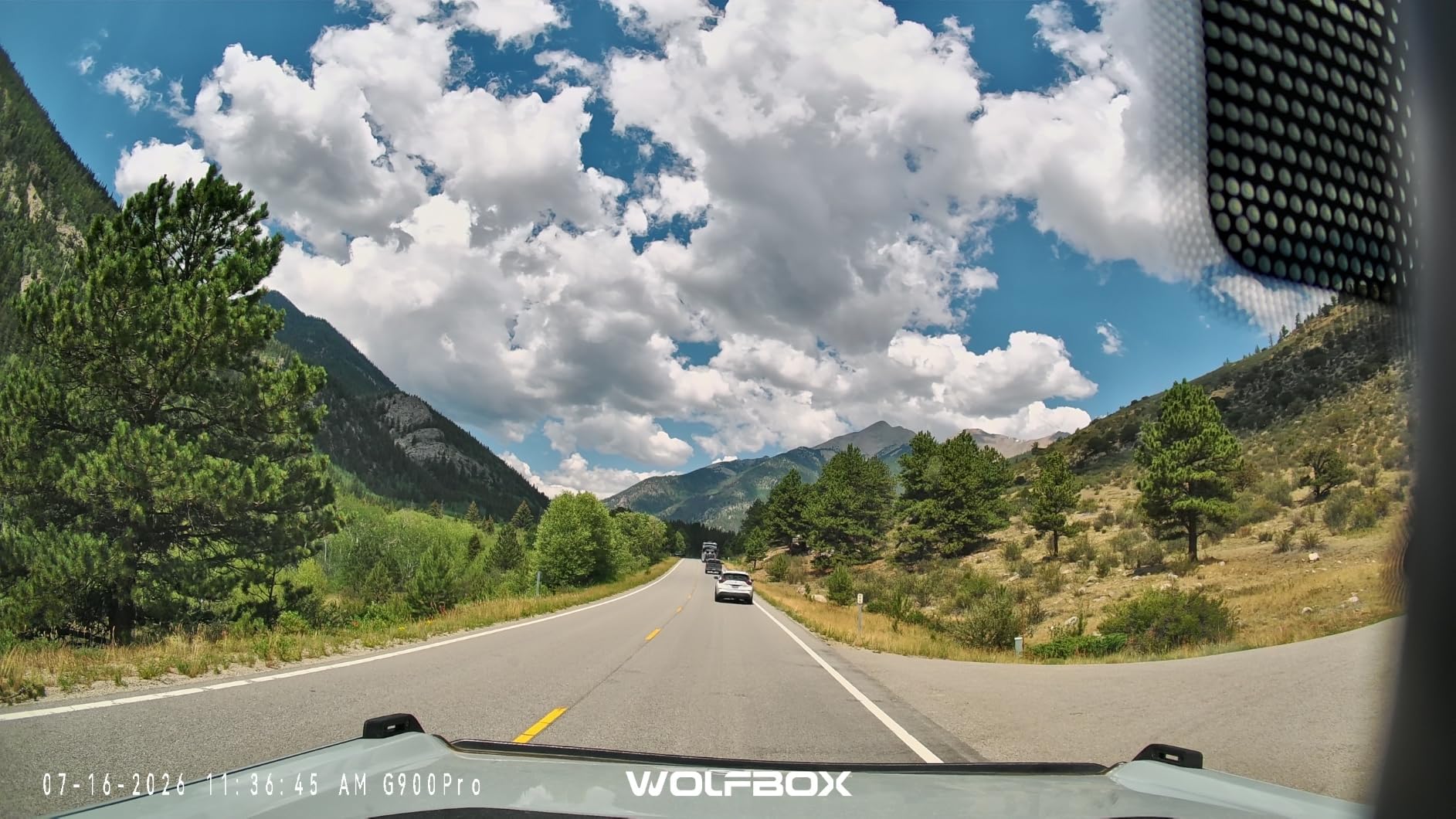 WOLFBOX G900 PRO Mirror Dash Cam with 8MP STARVIS IMX678, Front 4K Rear 2.5K | 128GB Card Included, 12 inches Rear View Mirror Camera with Voice Control, 5.8GHz WiFi, Loop Recording, G-Sensor & GPS customer photo 1