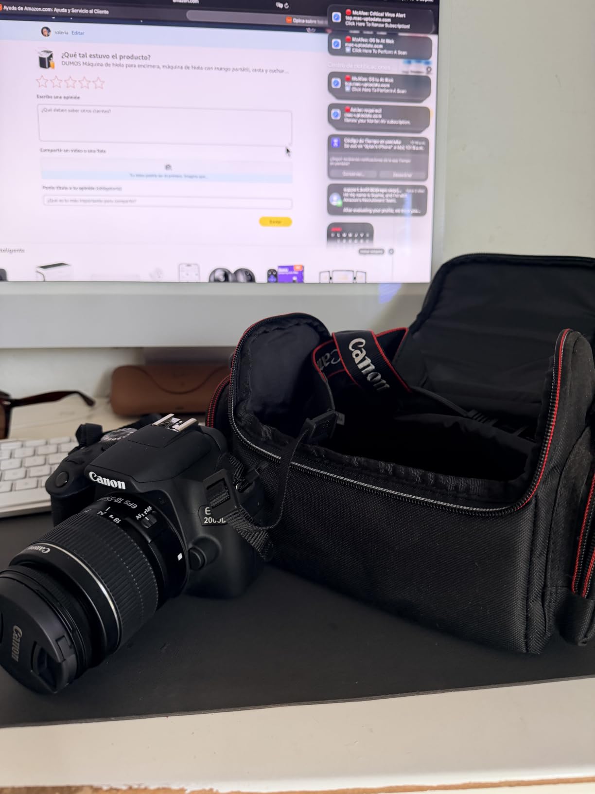 Canon EOS 2000D / Rebel T7 DSLR Camera w/EF-S 18-55mm F/3.5-5.6 Zoom Lens + 64GB Memory, LED Video Light, Case, Gripster Tripod, and More (Essential Bundle) (Renewed) customer photo 2