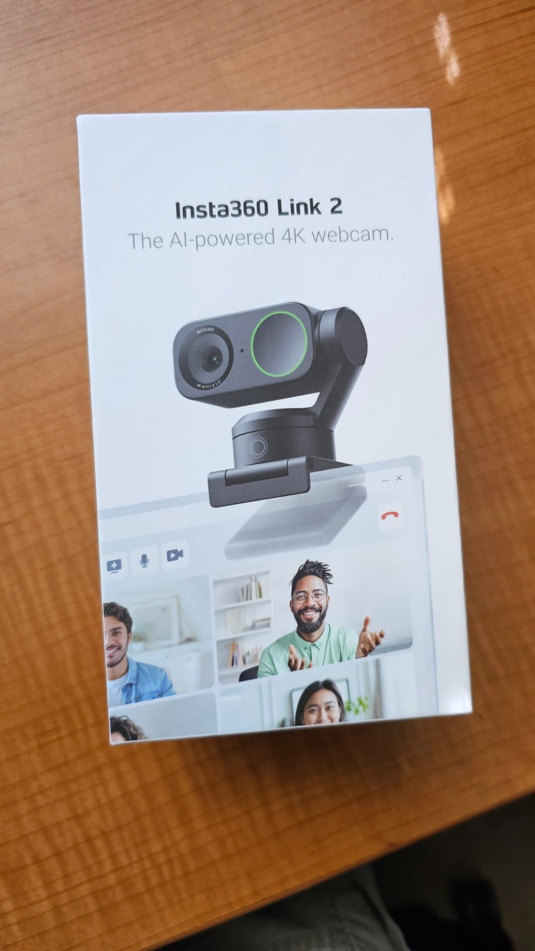Insta360 Link 2 - PTZ 4K Webcam for PC/Mac, 1/2