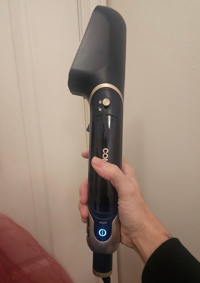 Conair SteamStylist 3-in-1 Steam Press and Iron Steamer for Clothes, Clothes Steamers for Clothes, Travel Steamer, Includes Fabric Shaver, Extra Water Tank and Storage Bag, Midnight Blue customer photo 1