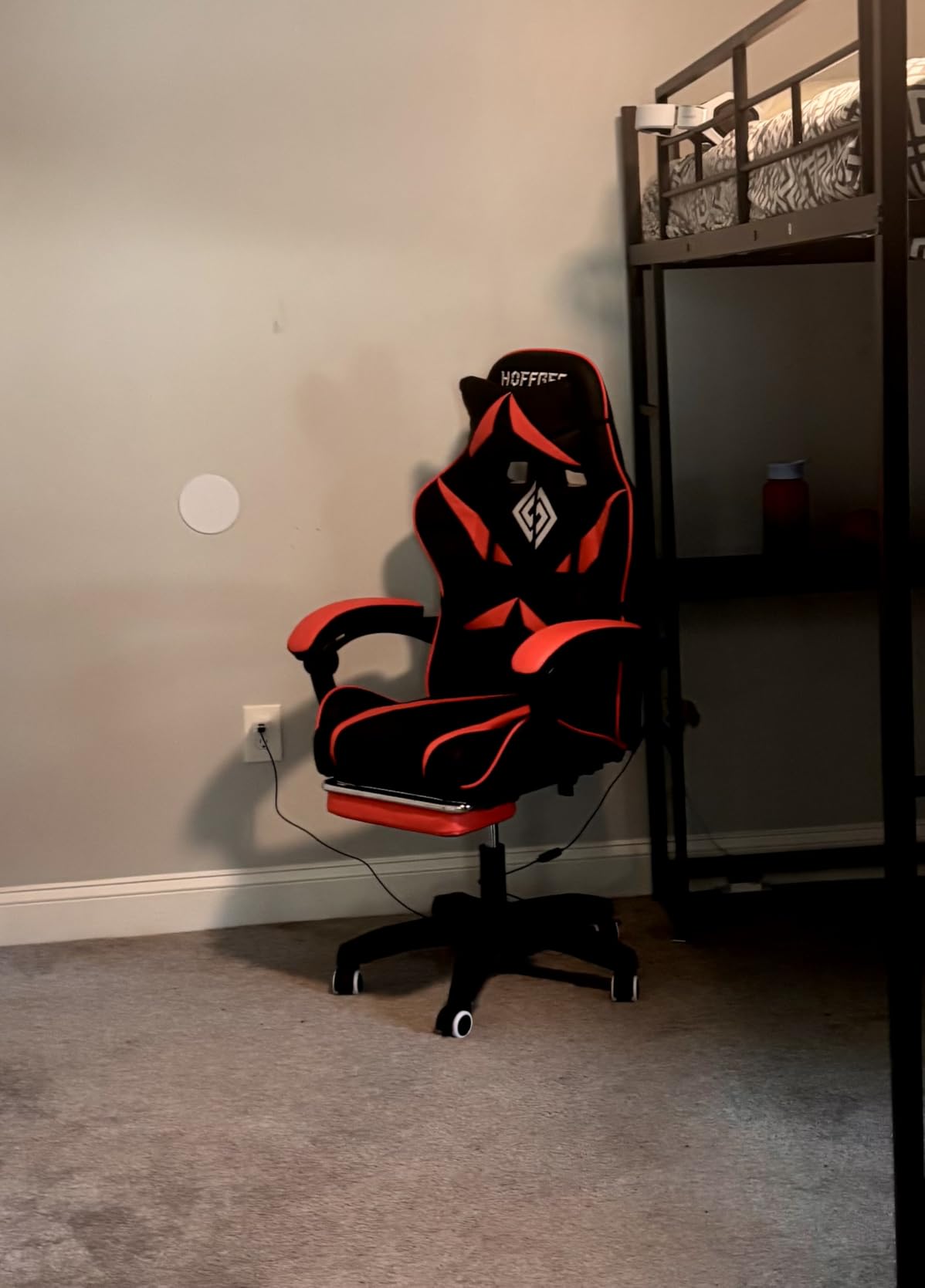 Gaming Chair with Massage Footrest Ergonomic Computer Chair for Boys-Red | PC Gamer Chair for Kids Computer Game Chair Recliner Video Game Chair with Lumbar Support Headrest for Gaming or Learning customer photo 2