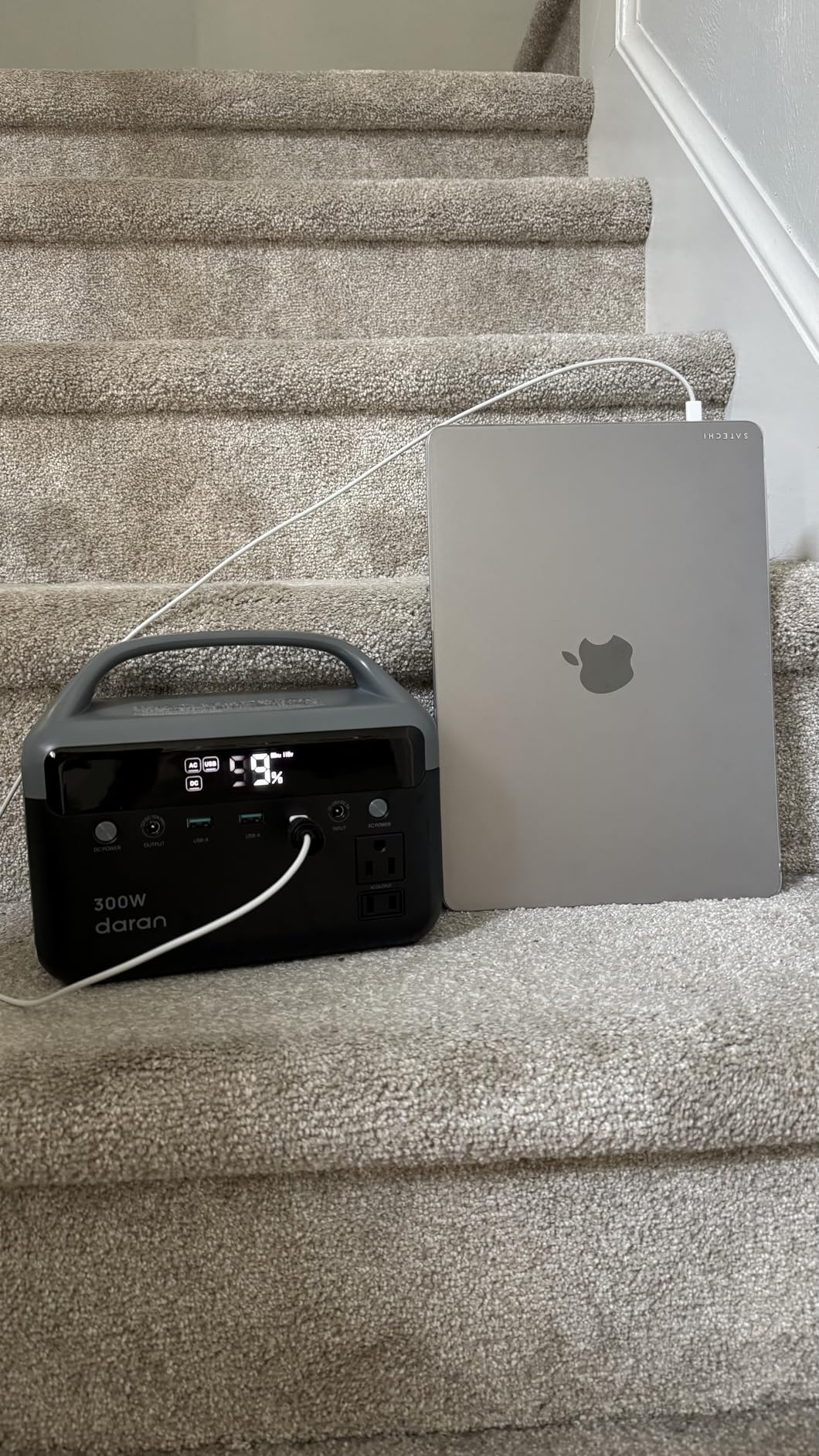 DaranEner Portable Power Station, 300W (Surge 600W) 192Wh Power Bank with 110V AC Outlet, LiFePO4 Battery for Home Emergency, Camping, Travel,& Outdoor Electronics(Option Solar Generator) customer photo 1