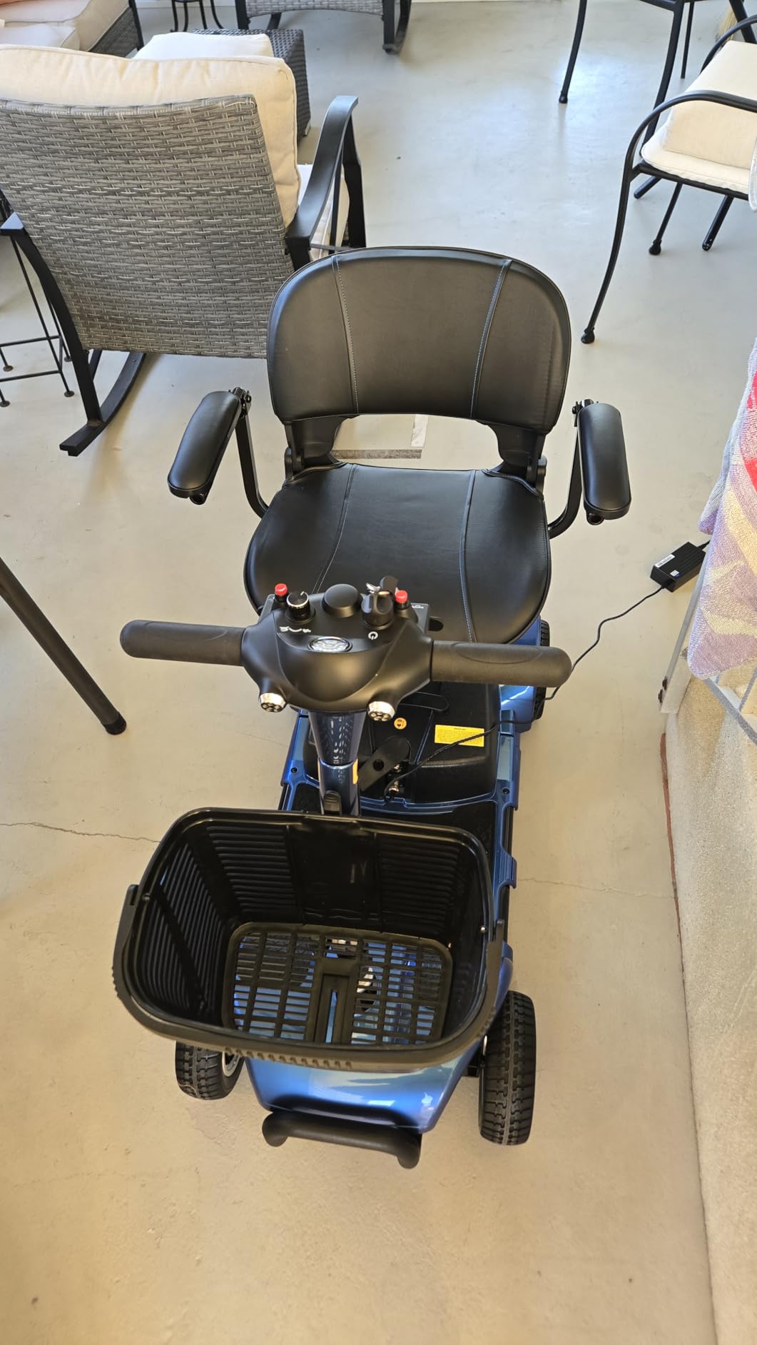 Vive 4 Wheel Mobility Scooter - Electric Powered Wheelchair Device | Compact Heavy Duty Mobile for Travel, Adults, Elderly - Long Range Power Extended Battery with Charger Included customer photo 1