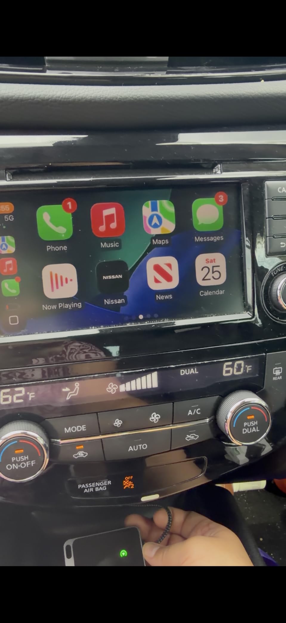 Jemluse Wireless CarPlay Adapter for Apple iPhone - Multi-User Seamless Connection for Convert Wired to Wireless Car Play Adapter - No Latency from iOS 10+ to Screen w/USB C (Gray) customer photo 1