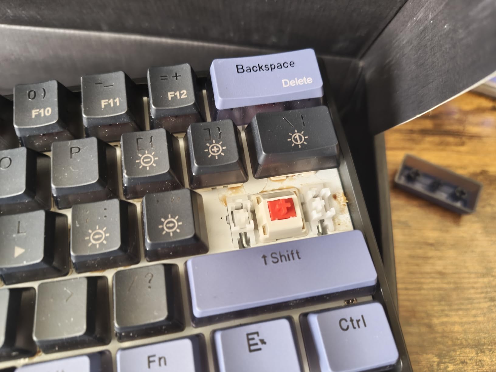 Womier 60% Percent Keyboard Gaming, Creamy Mechanical Wired Keyboard Anime | Hot-Swappable RGB Key board with PBT Keycaps for Windows PC Gamers - POM Linear Red Switch WK61 V2 Black Kanagawa customer photo 2