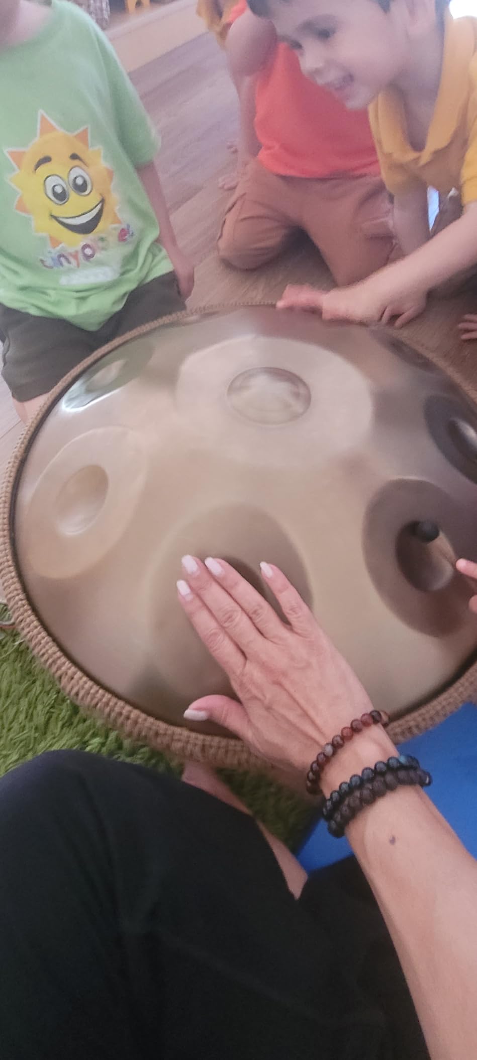 Handpan 22 Inches Drum Set, 440Hz 9 Notes Hand Drum Instrument, Premium Steel Hand Drum, Includes Carrying Case, Drumsticks, Spiral Wraps, Instruction Guide customer photo 2