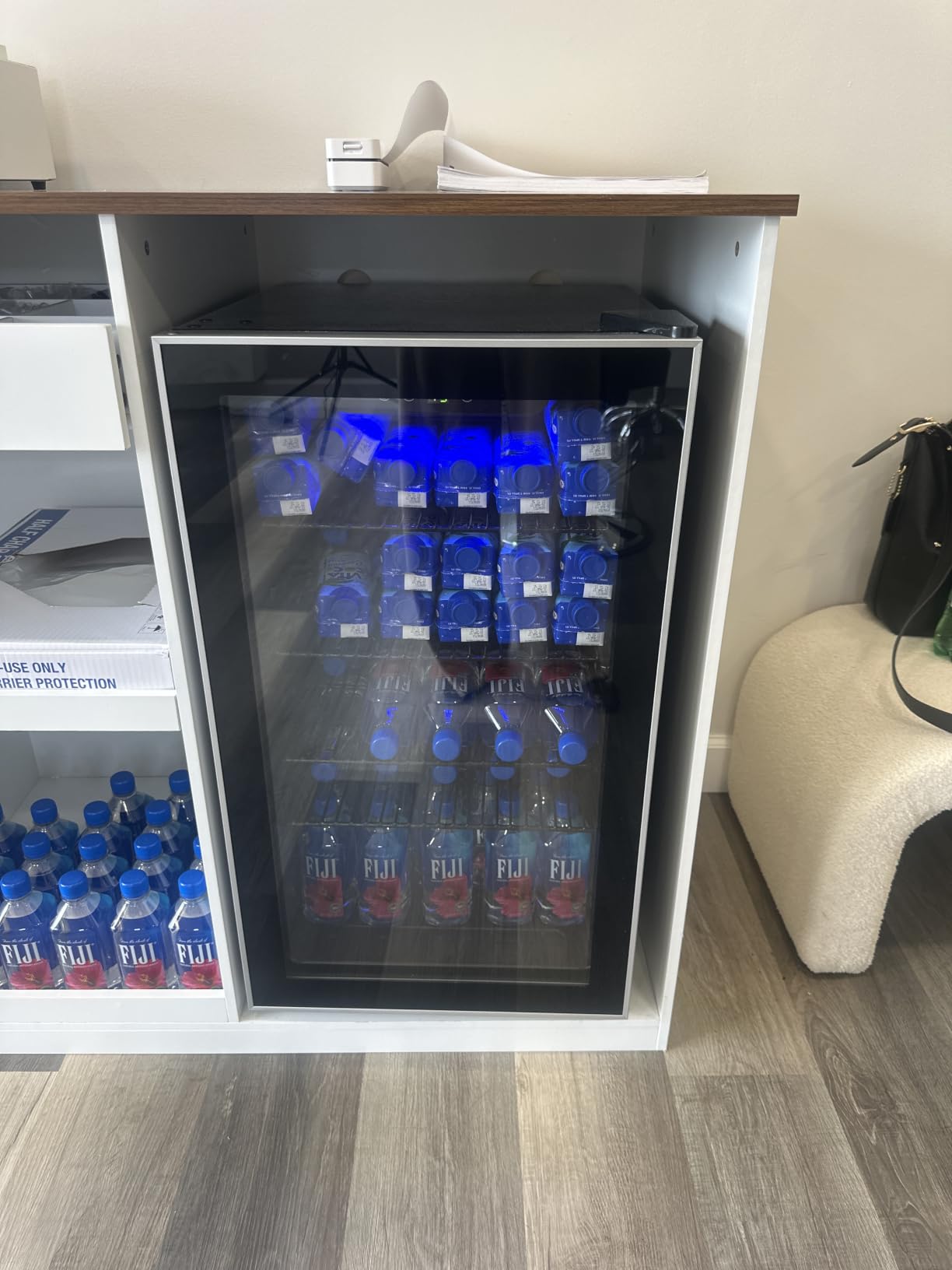 Electactic Mini Fridge 130 Can Beverage Refrigerator Cooler, 3.2 Cu.Ft Drink Fridge for Soda Wine Beer, Adjustable Temperature Control for Home Office, Black customer photo 1