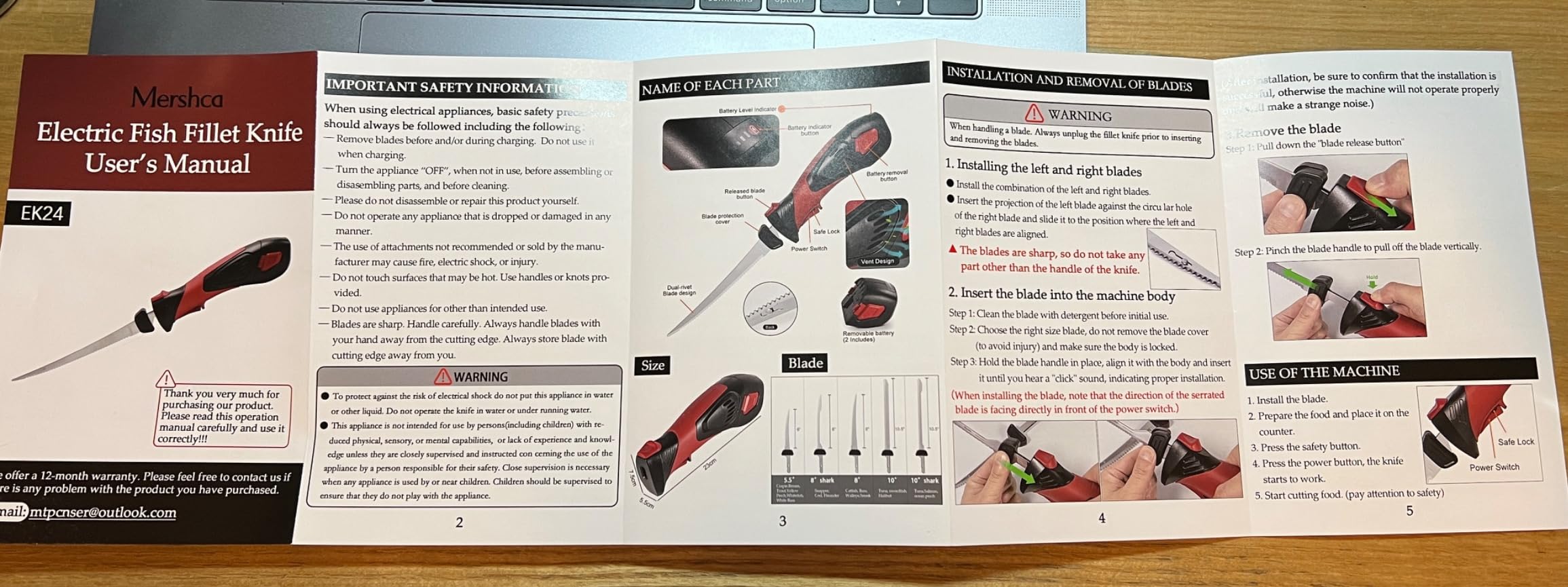 Cordless Electric Fillet Knife - 5 Ti-Nitride Coated Non-Stick Blades, Ergonomic Non-Slip Grip Handle & Cooling Vent Stylish with Carry Bag, Perfect Electric Knife for Effortless Fishing (Red) customer photo 2