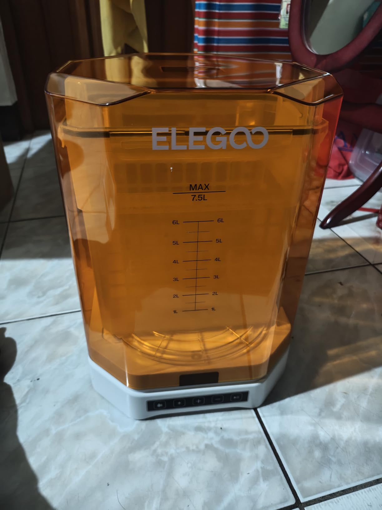 ELEGOO Mercury Plus V3.0 Wash and Cure Station, 7.5 L Large Capacity, Compatible with Mars Saturn Photon Halot MSLA LCD DLP 3D Printers, Washing Size of 9.05