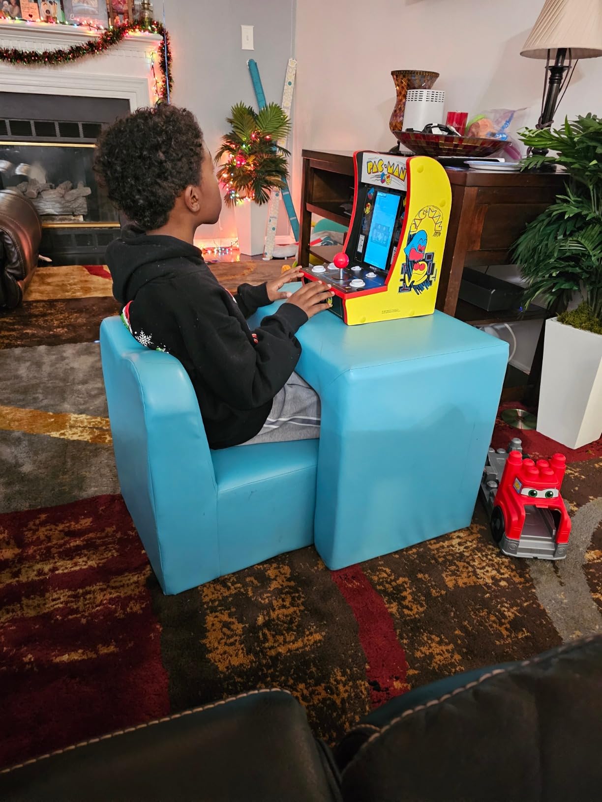 Pac-Man Countercade Countertop Arcade Machine, 3 Retro Games | 7-Inch LCD Screen and Full Size Real Feel Joysticks and Buttons customer photo 2