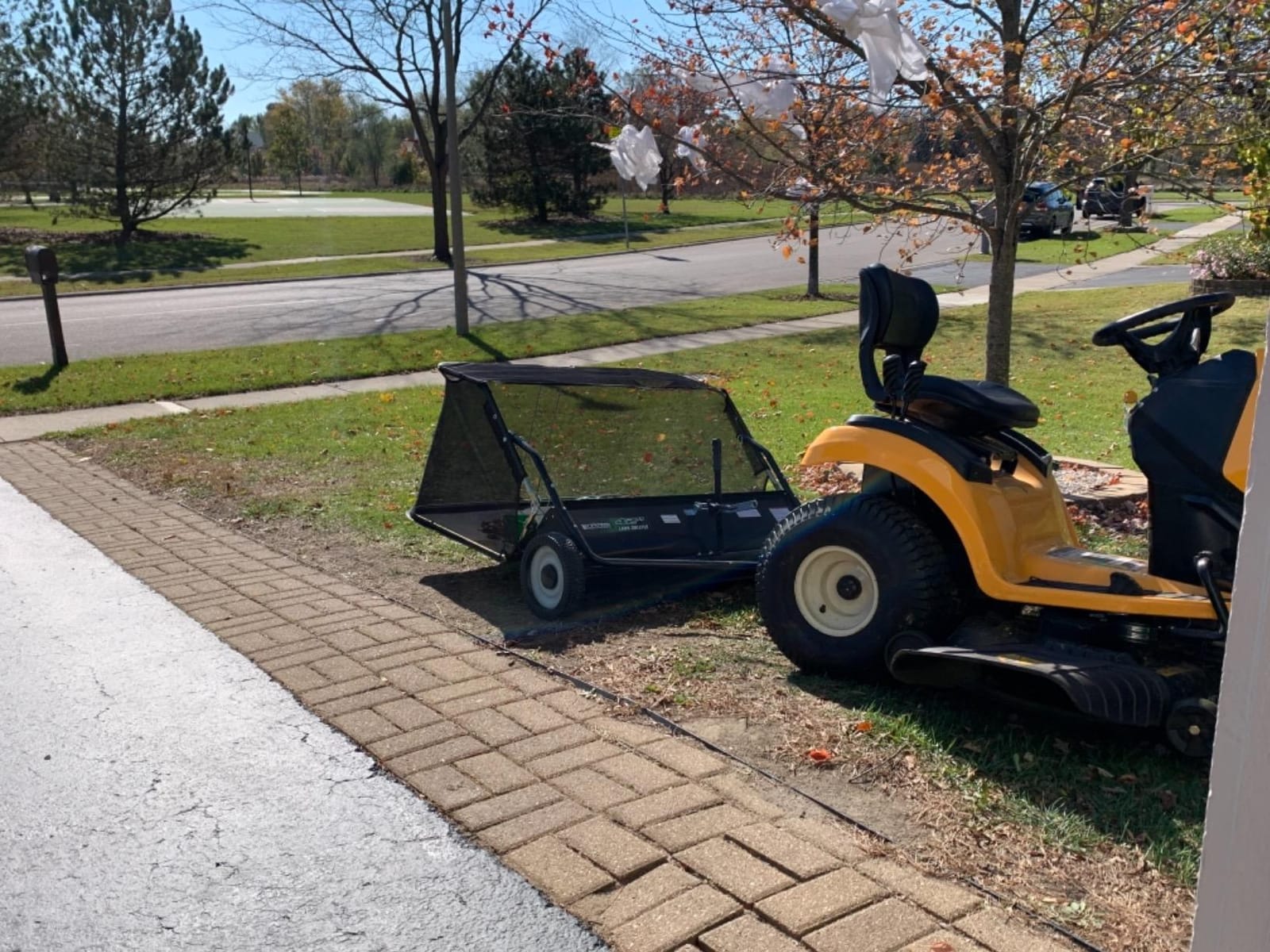 Yard Commander - 48-Inch Tow-Behind Lawn Sweeper, 10