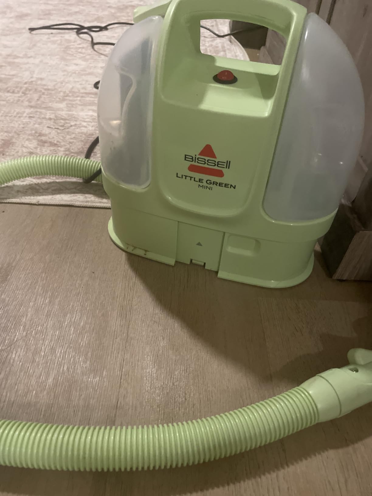 BISSELL Little Green Mini Portable Carpet Cleaner, 4075 | HydroRinse self-cleaning tool; 4-in. tough stain tool; upholstery & car detailing; Tea Green color customer photo 2
