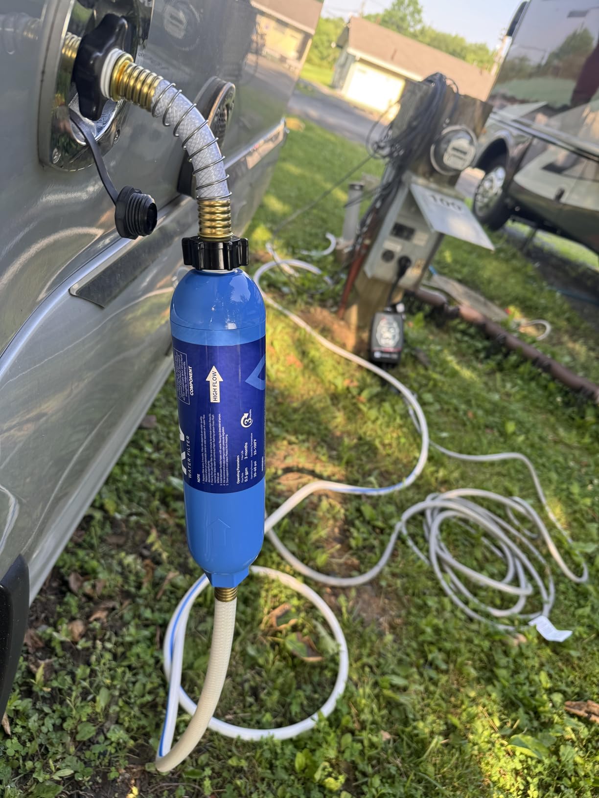 Stokk RV Water Filter with Flexible Hose Protector 2 Pack, NSF Certified | Greatly Reduces Bad Taste, Chlorine, Odor, Rust and Sediment, Inline Water Hose Filter for Garden, Camper and Pool customer photo 1