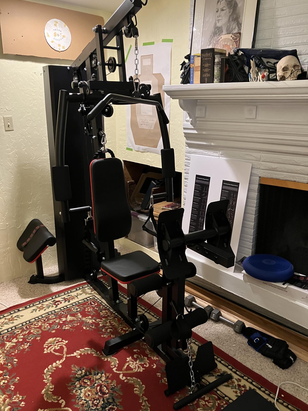 Mikolo Home Gym, Workout Station with 152LBS Weight Stack, Multifunctional Home Gym Equipment, Exercise Equipment for Full Body Strength Training customer photo 2