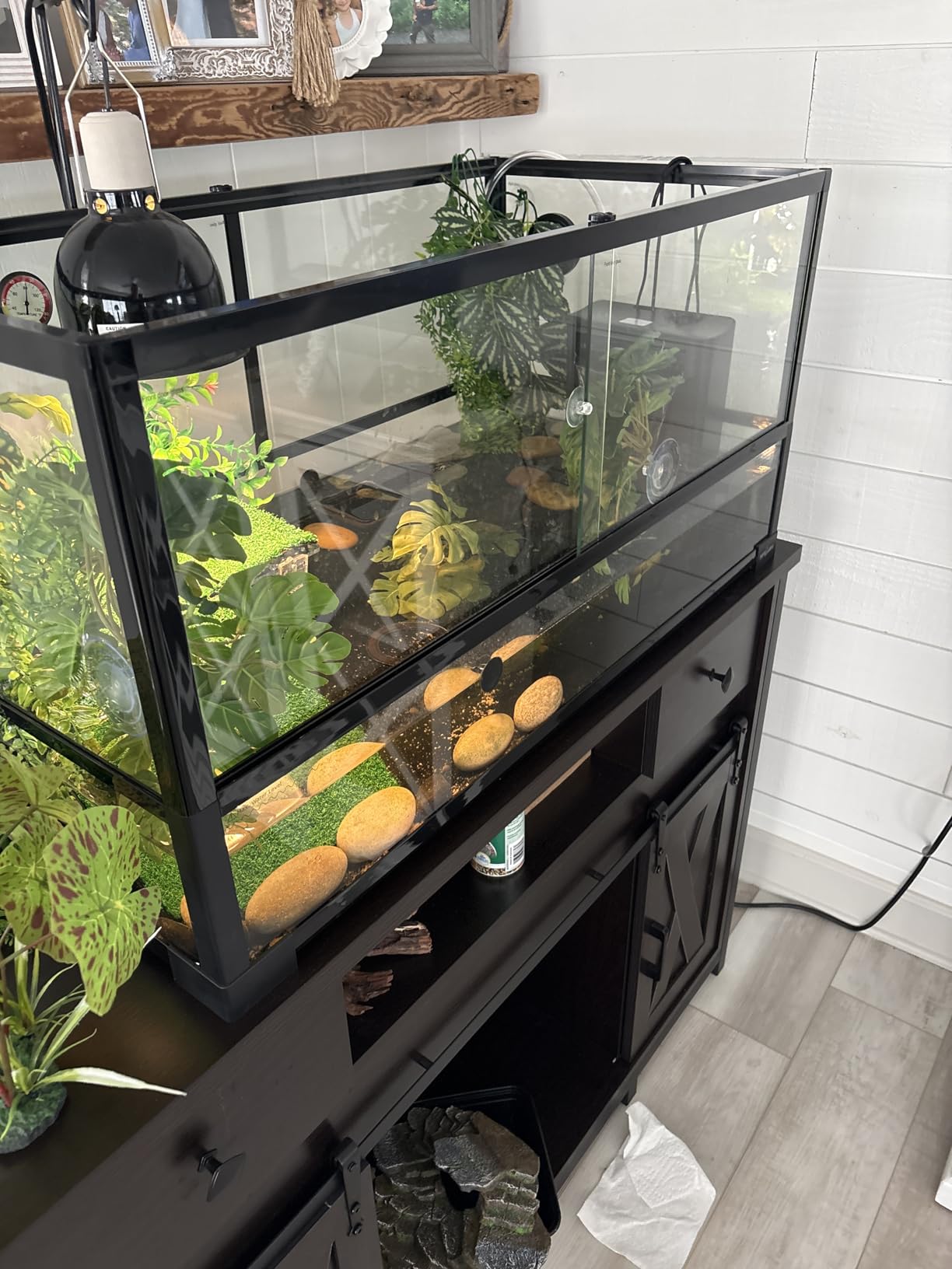 REPTIZOO 67 Gallon Large Turtle Tank Aquarium, 48
