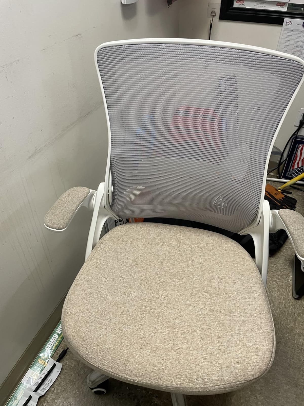 NEO CHAIR Office Desk Gaming Chair Computer High Back Mesh Seat with Rolling Wheels Ergonomic Adjustable Comfy Flip-up Armrests Lumbar Support Height for Home (Black) customer photo 2