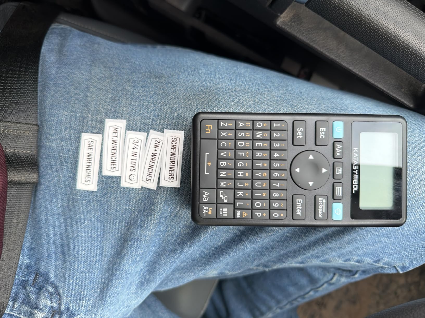 SUPVAN E11 Bluetooth Label Maker Machine with 4 Tapes, Support Keyboard & App with 30+ Fonts and 660+ Icons, Rechargeable Inkless Labeler for Home, Kitchen, Office, School, Organization, Black customer photo 2