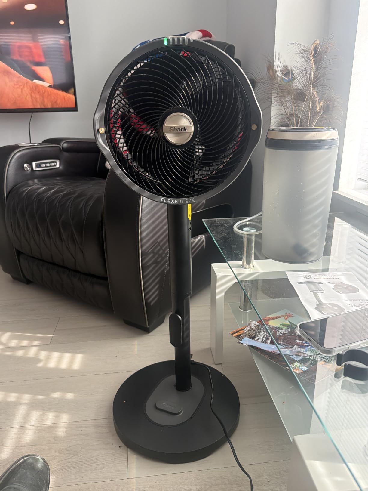 Shark FlexBreeze Pro Mist 2-in-1 Fan with Integrated Mist, Charcoal, FA302 | Corded/Cordless, Pedestal to Tabletop, up to 24-Hr Battery, up to 70 Ft of Power, 5 Speeds, with Integrated Misting Tank customer photo 2