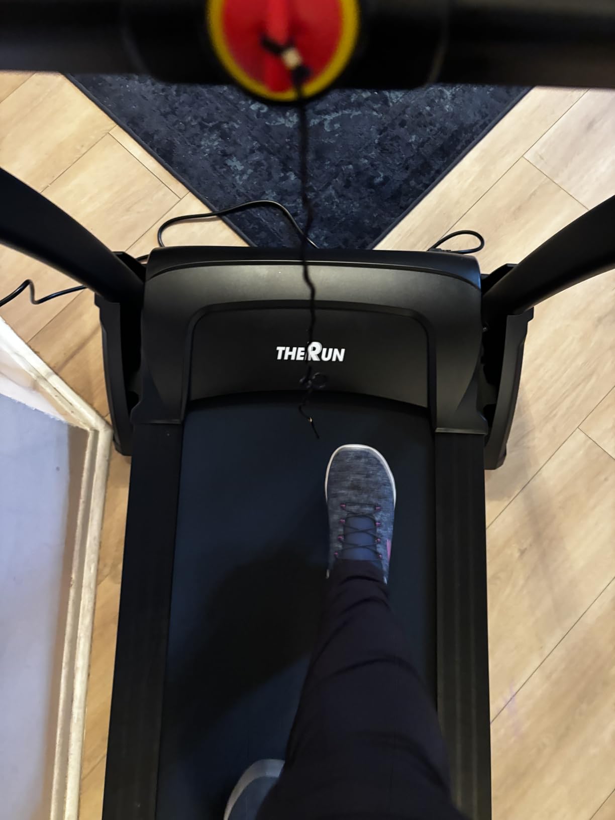 THERUN Folding Incline Treadmill 16% Running Treadmill for Home | 400lbs Capacity, 4.0HP, with App, Heart Rate, Wide Belt customer photo 2