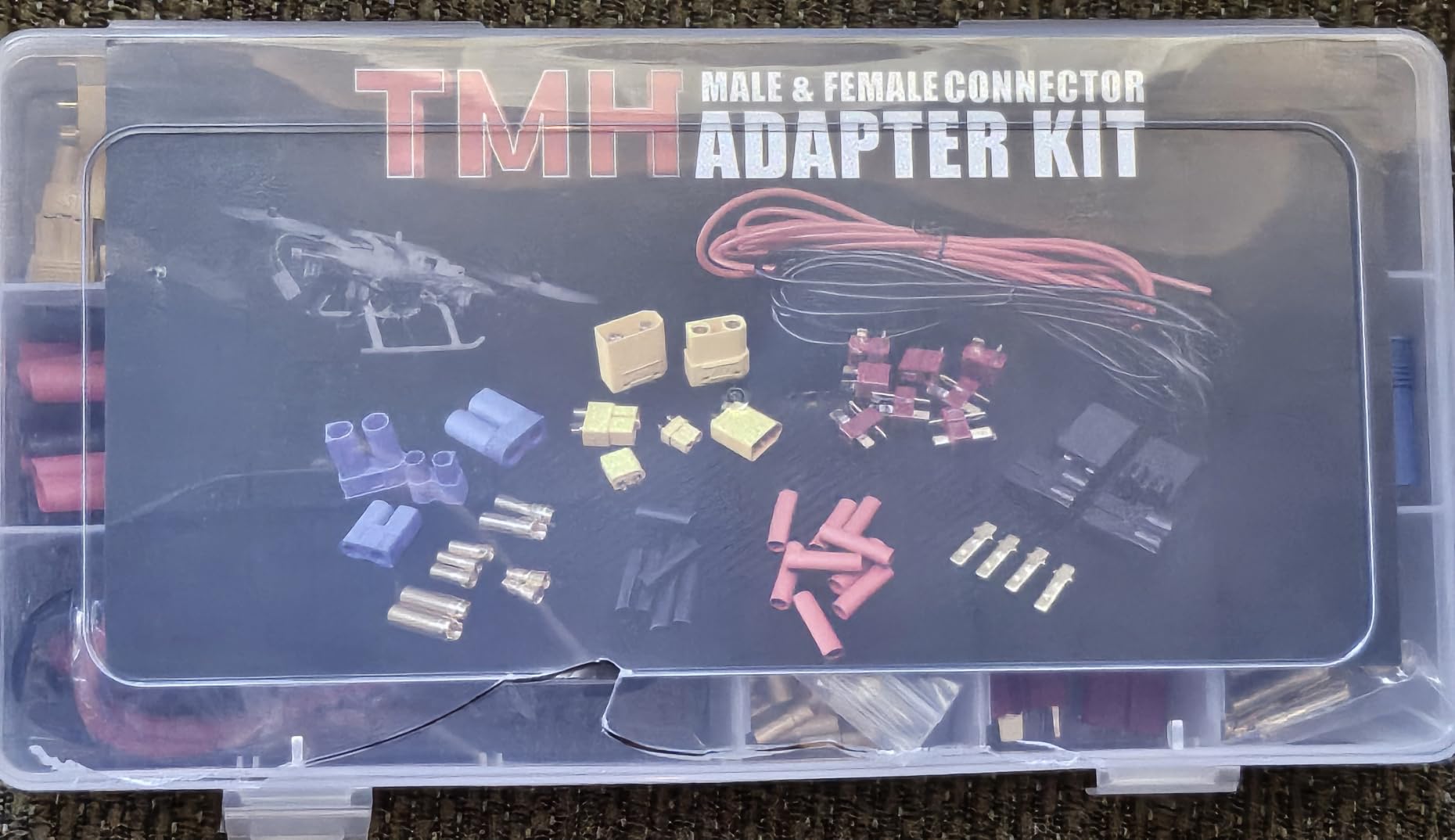 TMH 183 Pcs T-Plug EC3 EC5 XT30 XT60 XT90 TRX-Plug Male & Female Adapter Connector Kit with Silicone Wire and Heat Shrink Tubing for RC ESC Lipo Battery Motor (Total 183 PCS) customer photo 1