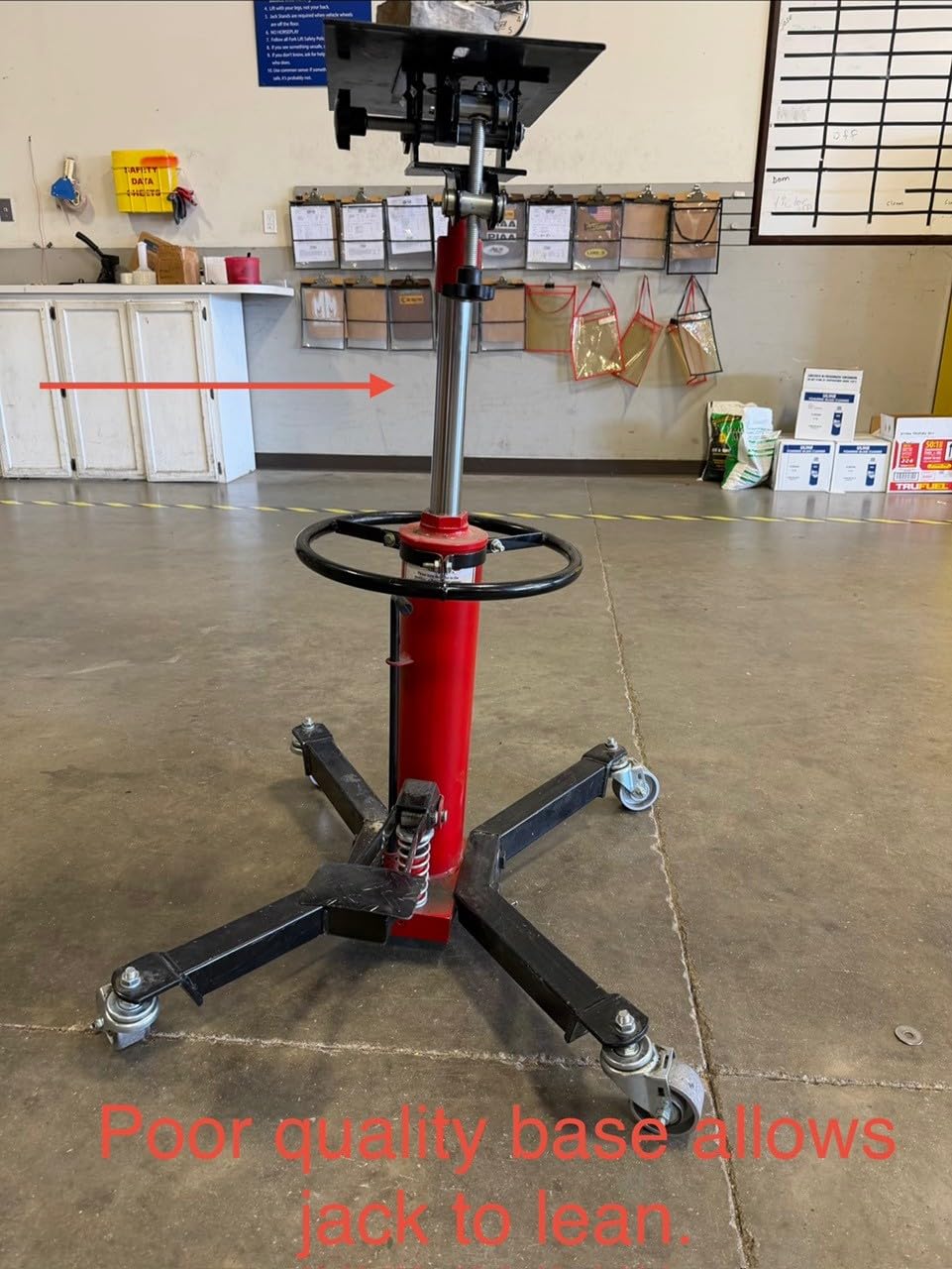 Transmission Jack 1660 lbs / 0.75 Ton Capacity Hydraulic Telescopic Transmission Jack 34