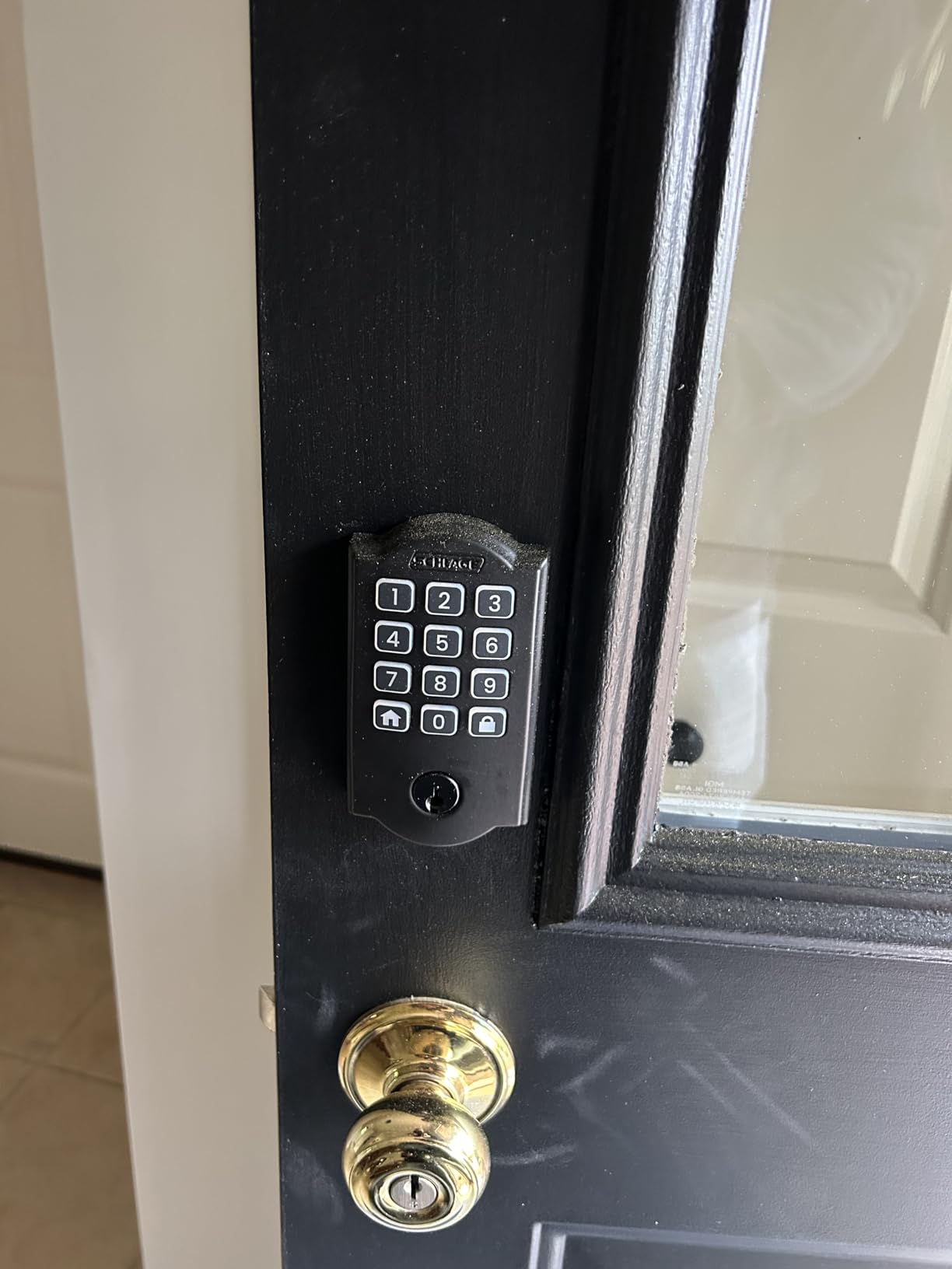 Schlage Arrive Smart WiFi Deadbolt Lock with Camelot Trim, Satin Nickel | Keyless entry door lock, Push button keypad, Built-in app control, Alexa, Google Home & Ring compatible, Certified security customer photo 2