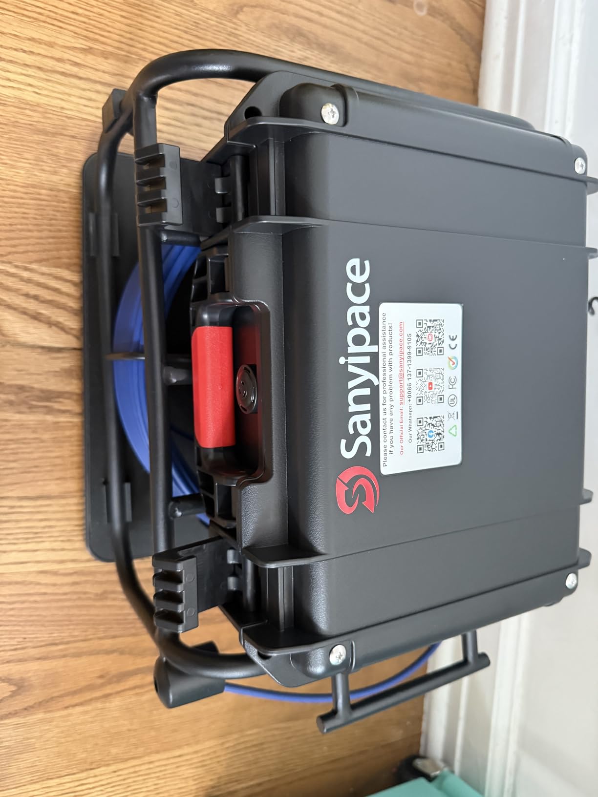 Sanyipace Sewer Camera Self-leveling with Locator, 512Hz Drain Camera with Distance Counter, Waterproof 100FT/30M Pipe Camera with 9
