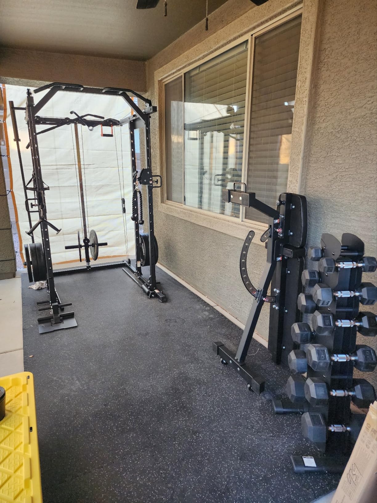 Mikolo Power Cage, Power Rack with Cable Crossover System, 1500LBS Squat Rack with LAT Pull Down System customer photo 1