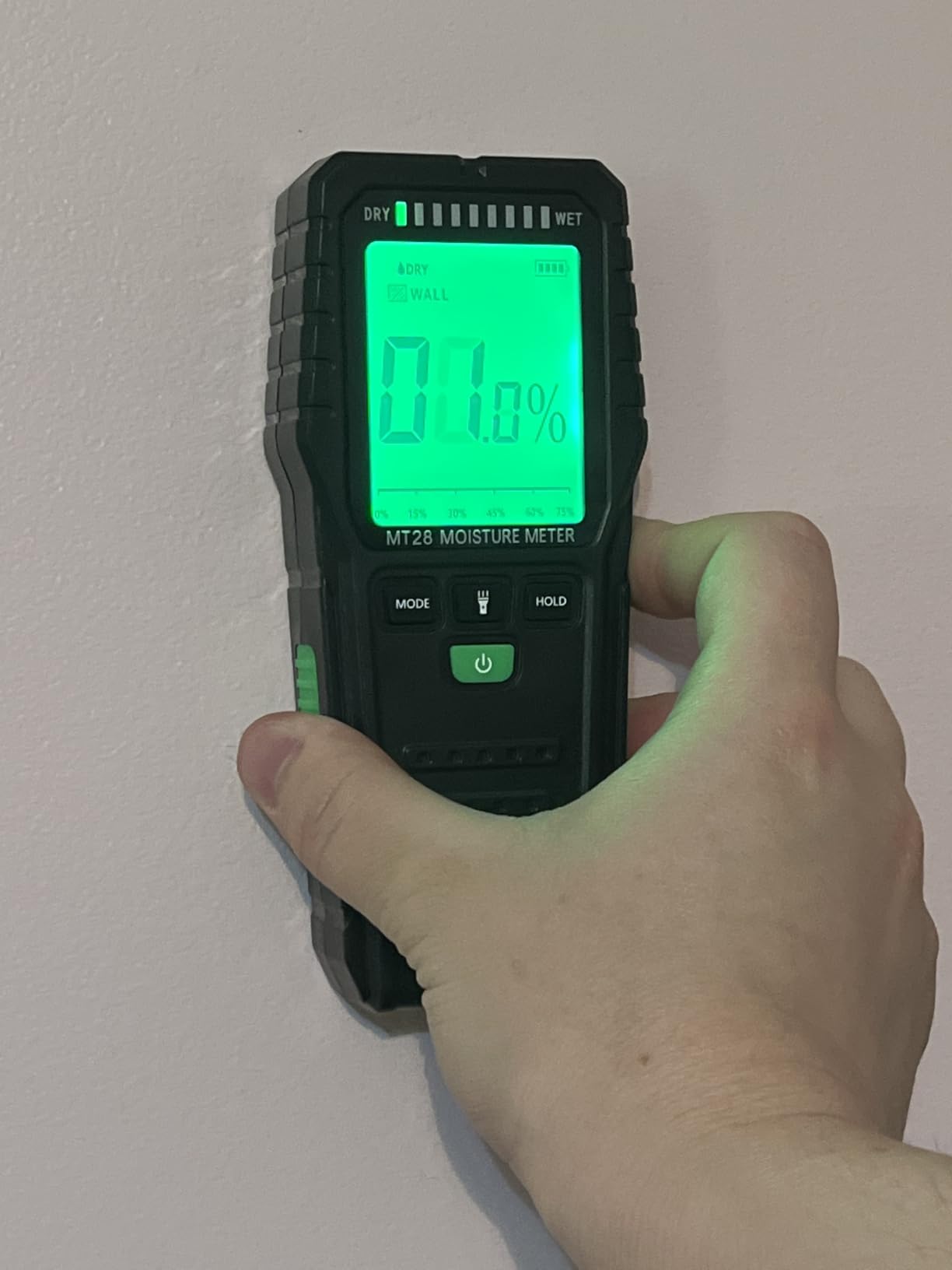RDINSCOS Pinless Moisture Meter for Wood & Wall | Digital Moisture Detector, Flooding Detection, High Humidity Detection, For Walls, Floor, Masonry customer photo 2