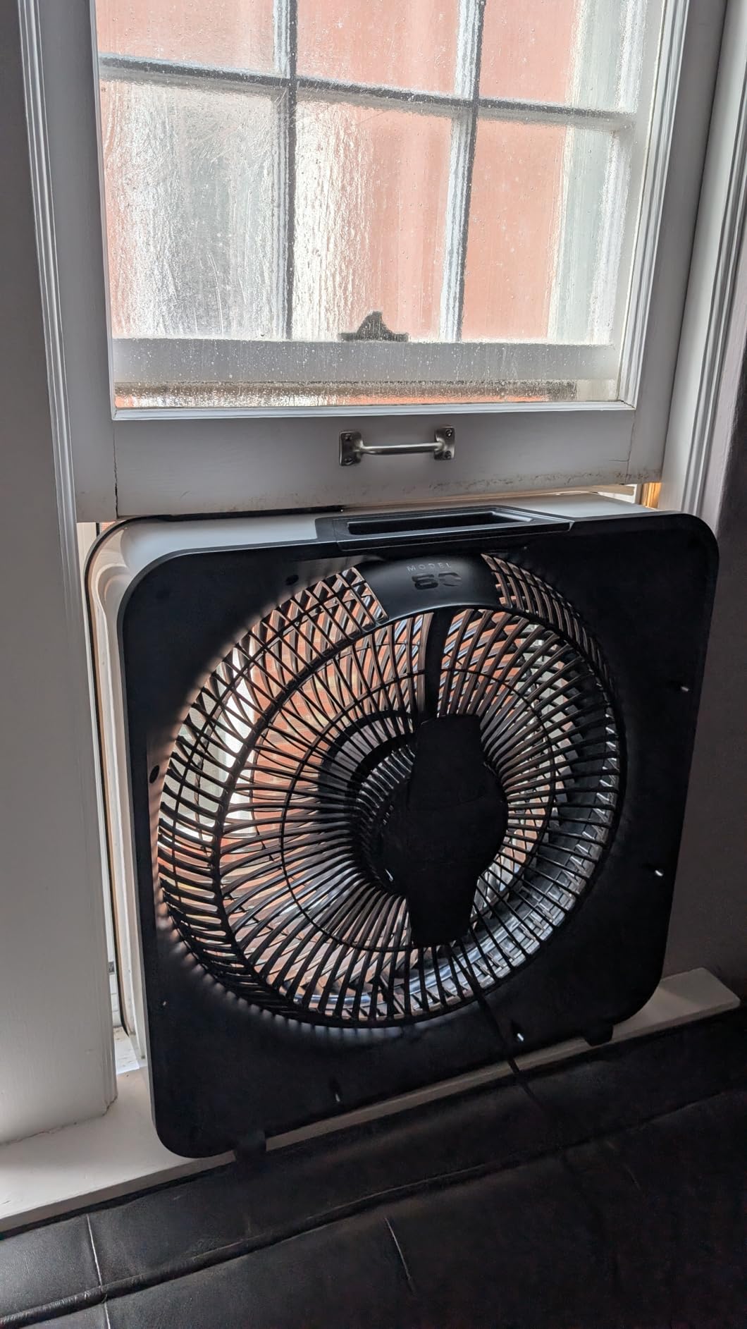 Vornado Model 80 High Velocity Box Fan, 20 Inch, 5 Speeds, Powerful Airflow | Removable Grille, Whole Room Air Circulation, Targeted Cooling, Cord Storage, Durable Floor Fan, Ice White customer photo 1