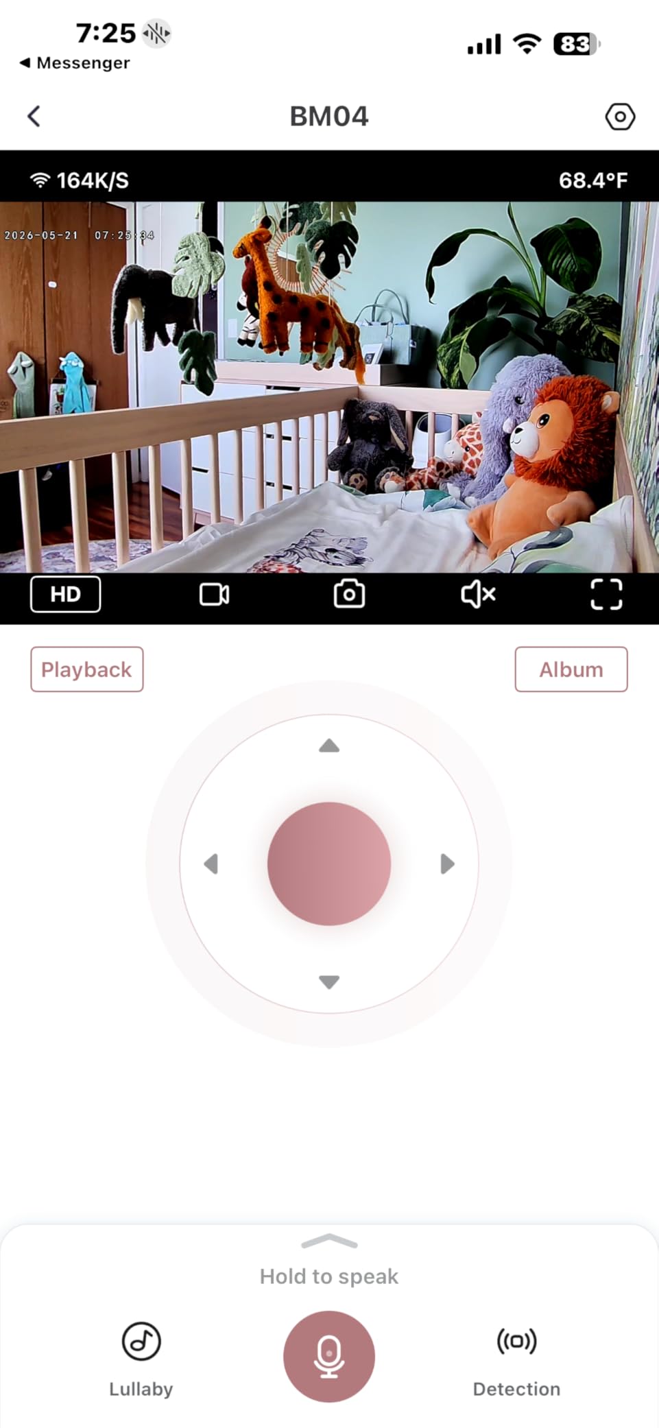 Momcozy Smart WiFi Baby Monitor with Camera and Audio, 5