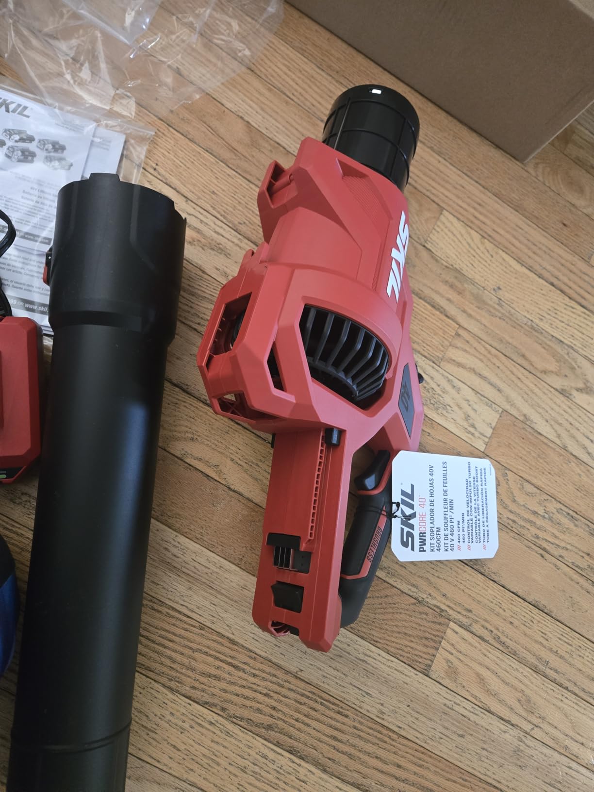 SKIL PWR CORE 40 Brushless 40V 460CFM Cordless Leaf Blower Kit with Variable Speed, Includes 2.0Ah Battery and 60W Charger - BL0460C-11 customer photo 1