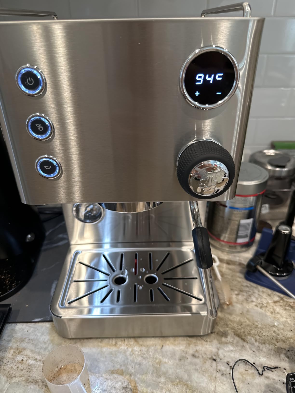 Turin Legato Espresso Machine | 58mm Portafilter, PID Temperature Control, Dual Boiler-Thermoblock System, Stainless Steel, Black, or White (Stainless Steel) customer photo 2