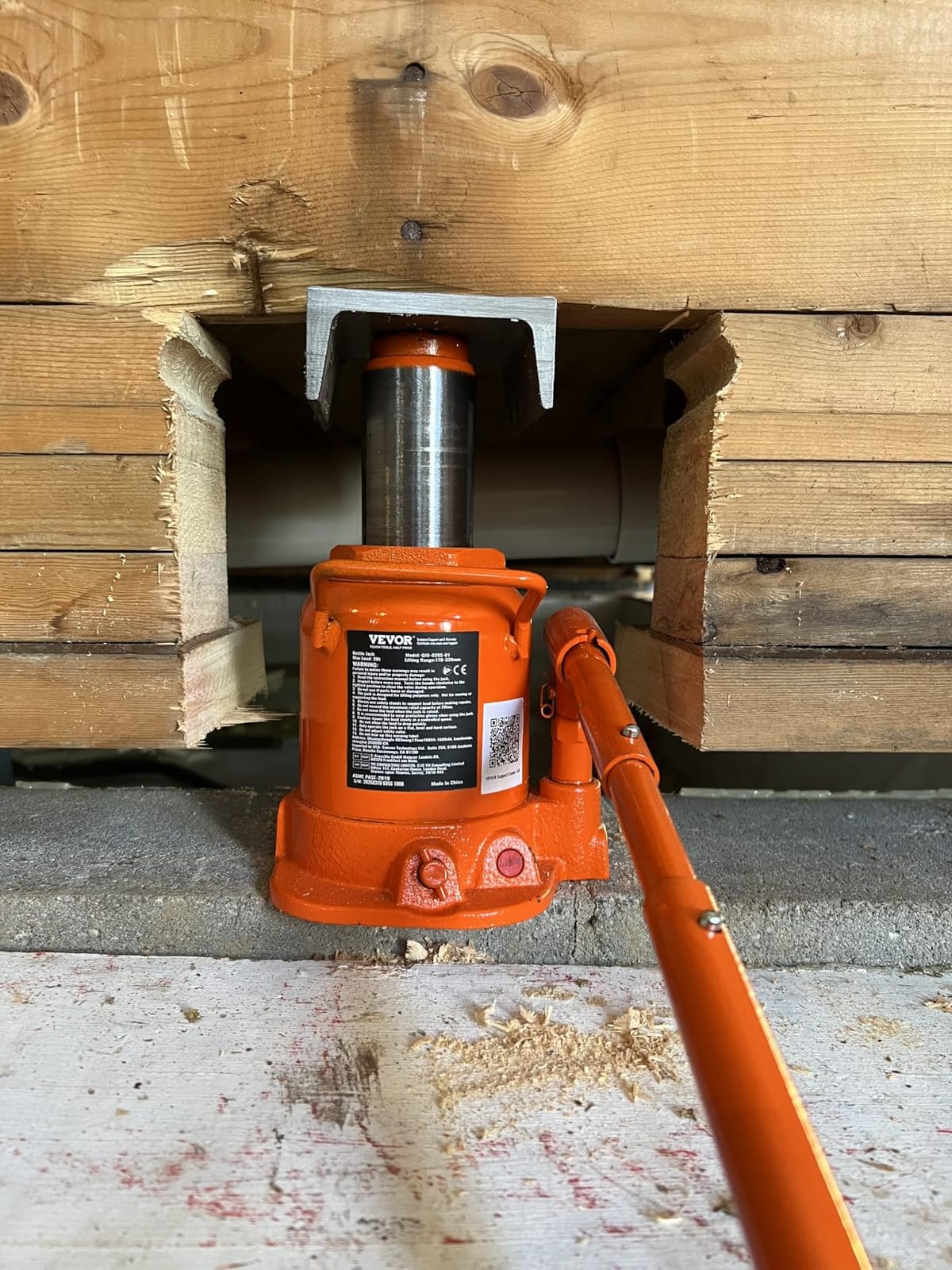 VEVOR Hydraulic Bottle Jack, 20 Ton/44092 lbs Low Profile Welded Bottle Jack with 6.69''-12.6'' Lifting Range & 3-Section Long Handle, for Car, Pickup, Truck, RV, Auto Repair, Industrial Engineering customer photo 2