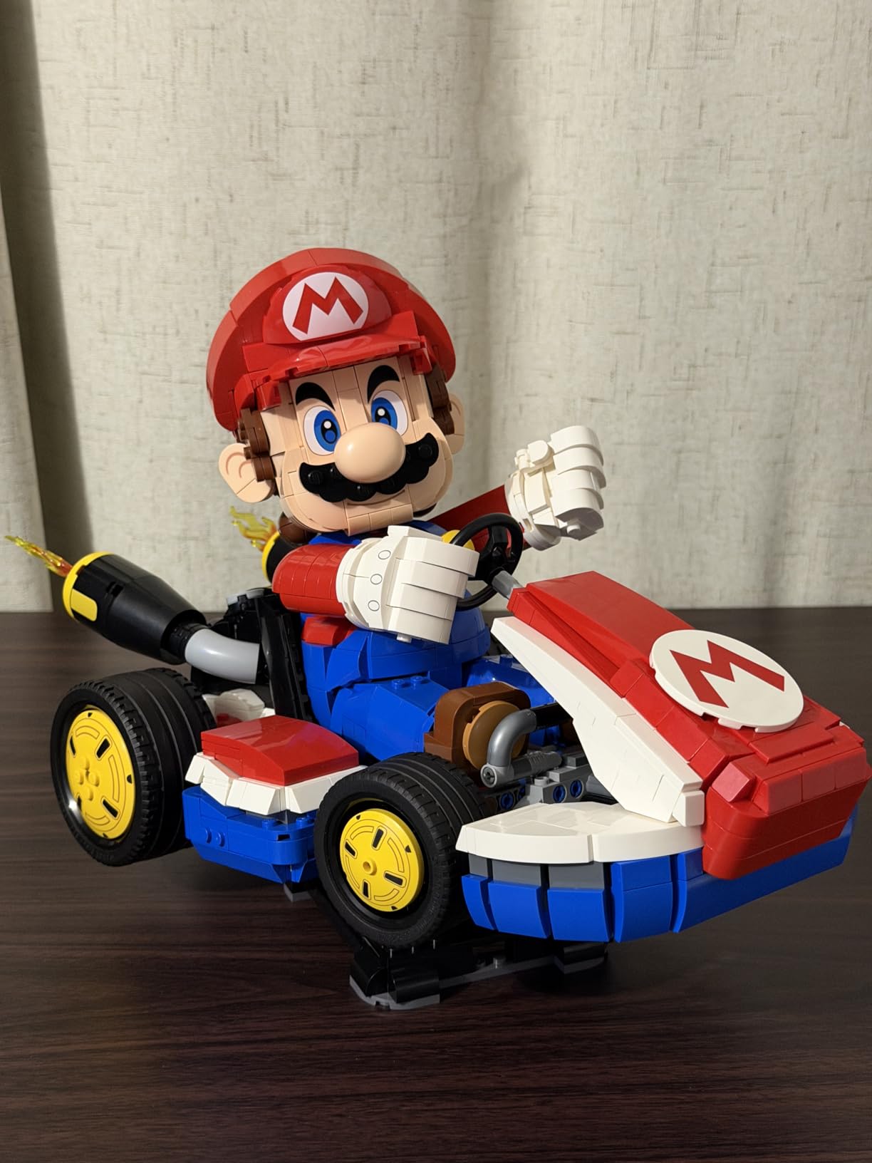 Super Mario: Mario Kart - Mario & Standard Kart Building Set for Adults - DIY Book Shelf & Room Decor for Men & Women, Ages 18+ - Birthday Gift Idea for Adult Gamers - 72037 customer photo 2