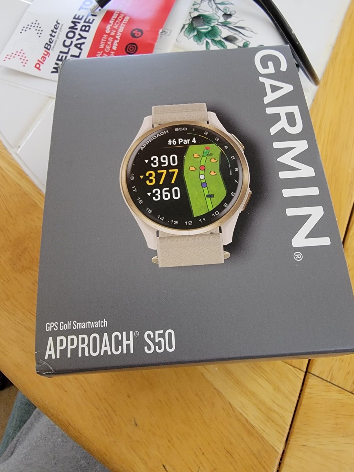 Garmin Approach S50, Golf GPS Smartwatch, 43mm, Black | Health & Wellness Features, Preloaded Activity Profiles, On-Course Features, PlaysLike Distance, Smart Notifications customer photo 2