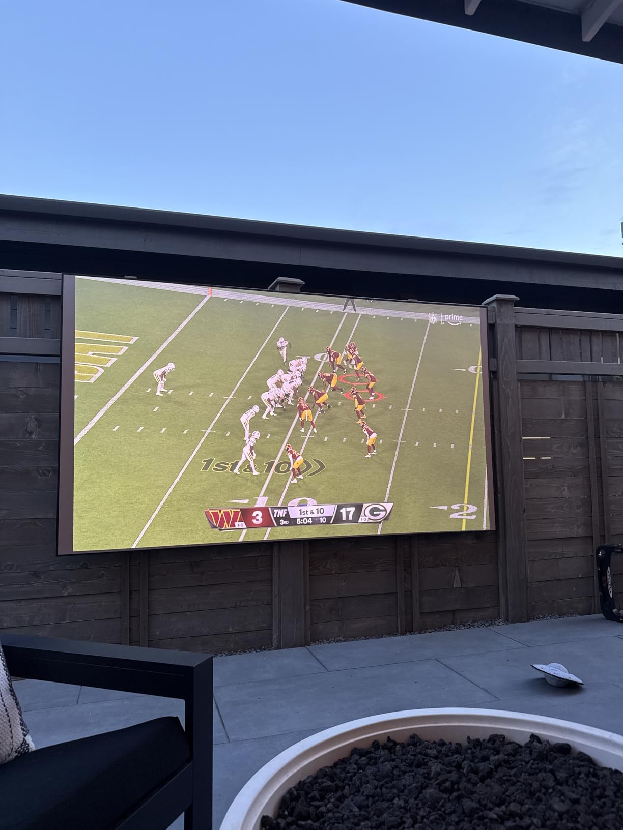 Valerion 120-inch Fresnel ALR Projector Screen, 16:9 Fixed Frame, Daylight Viewing, 1.8 Gain, 85% Ambient Light Rejection (Ceiling & Side) customer photo 1