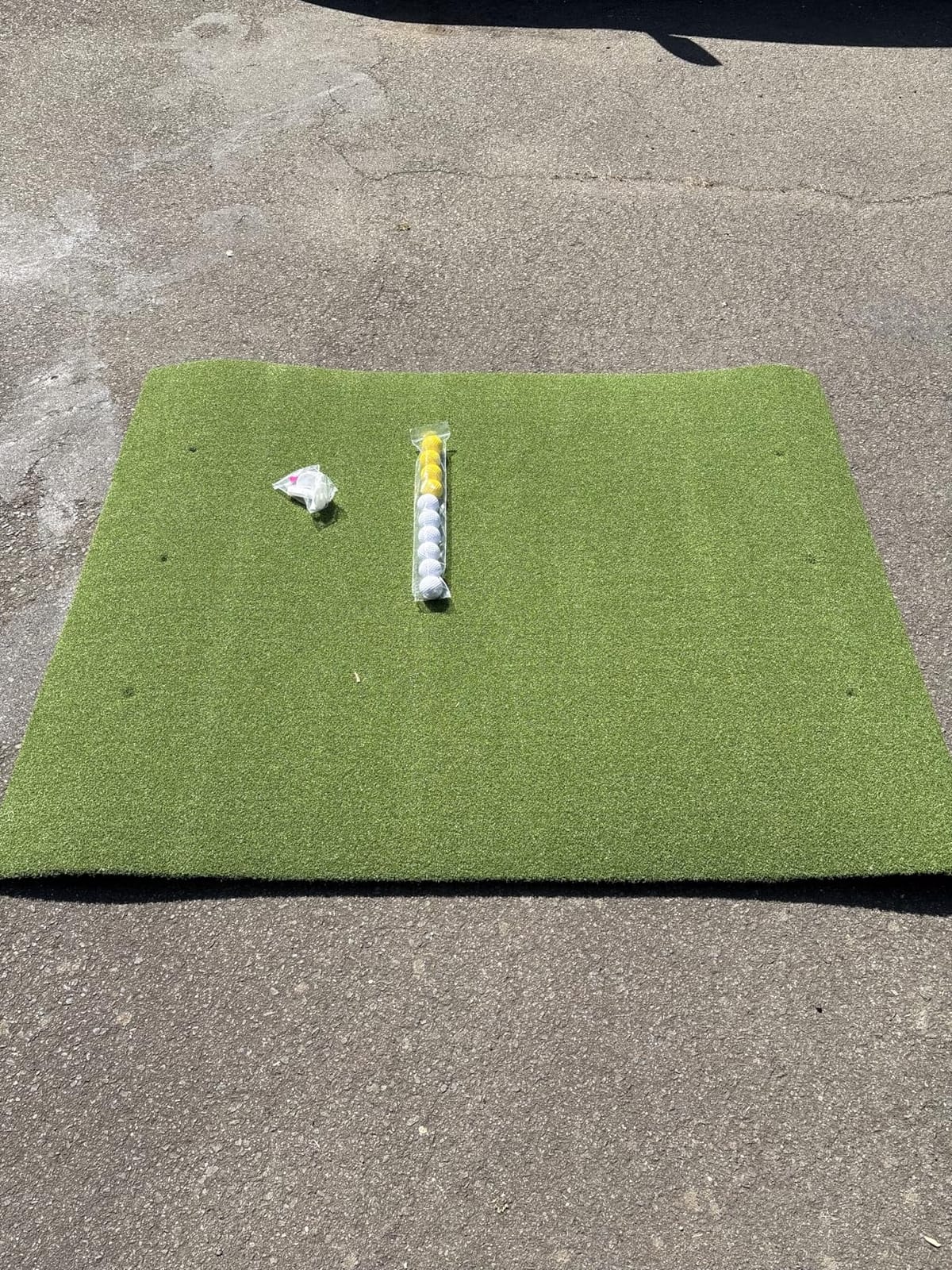 Golf Mat 31mm, 5x4ft/5x5ft Premium Golf Hitting Mat Outdoor Indoor | Golf Practice Mat for Driving Training, High-Elasticity Artificial Turf, Thickened EVA Material, Backyard Simulator Use customer photo 1