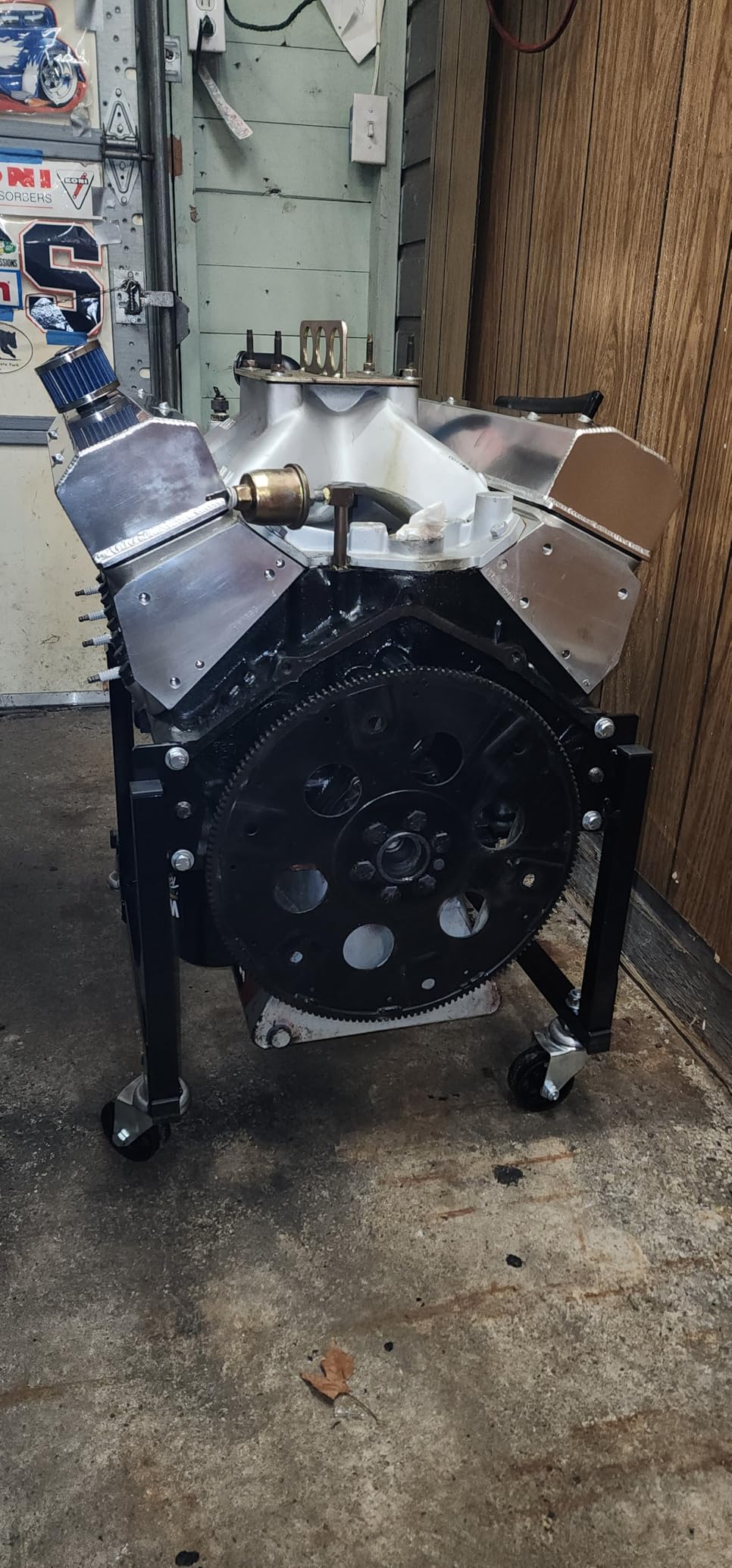 Engine Cradle Stand with Wheels Compatible with Chevy SBC BBC, 750 LBS customer photo 1